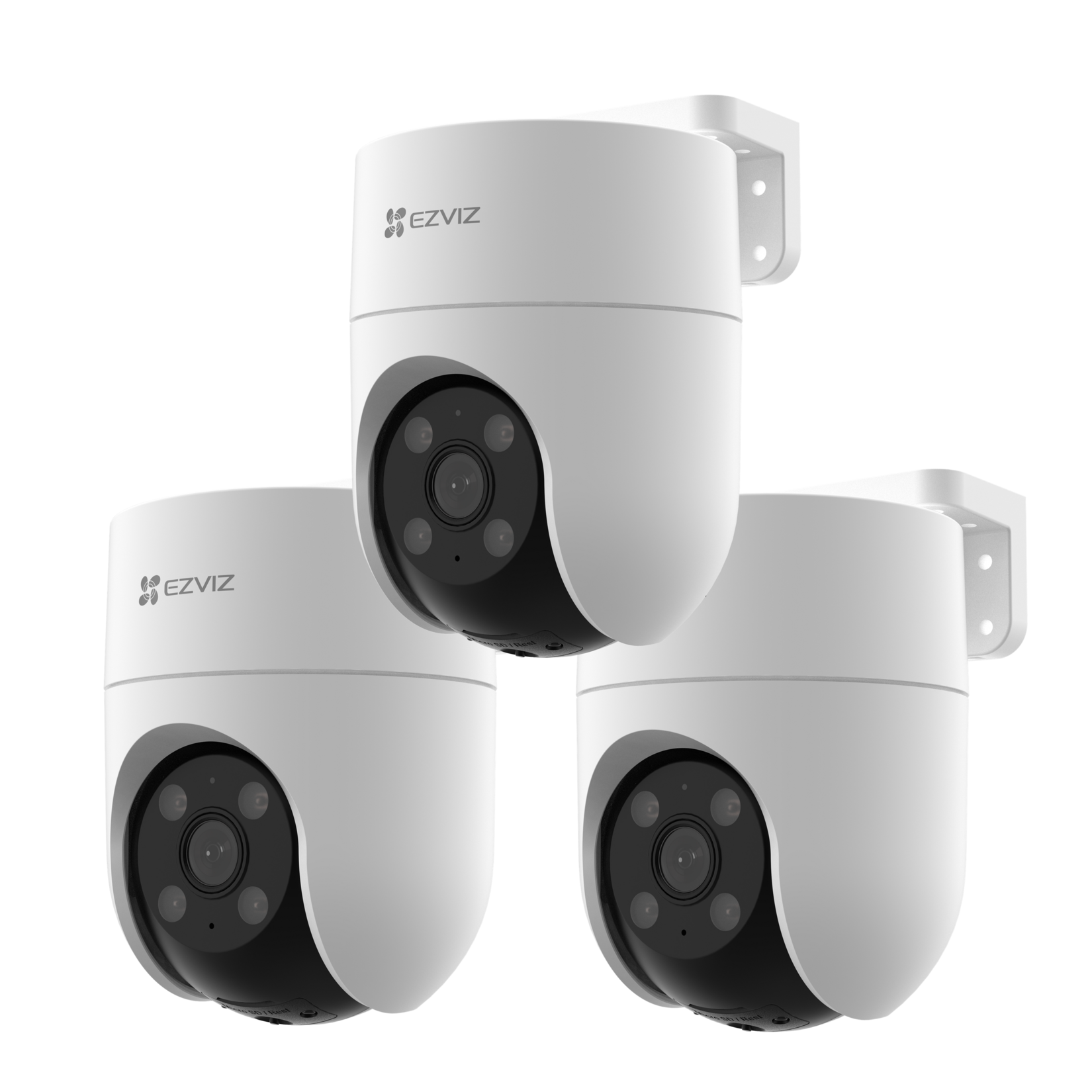 EZVIZ H8C 3MP Schwenk/Neige WLAN Kamera, 3er-Set
