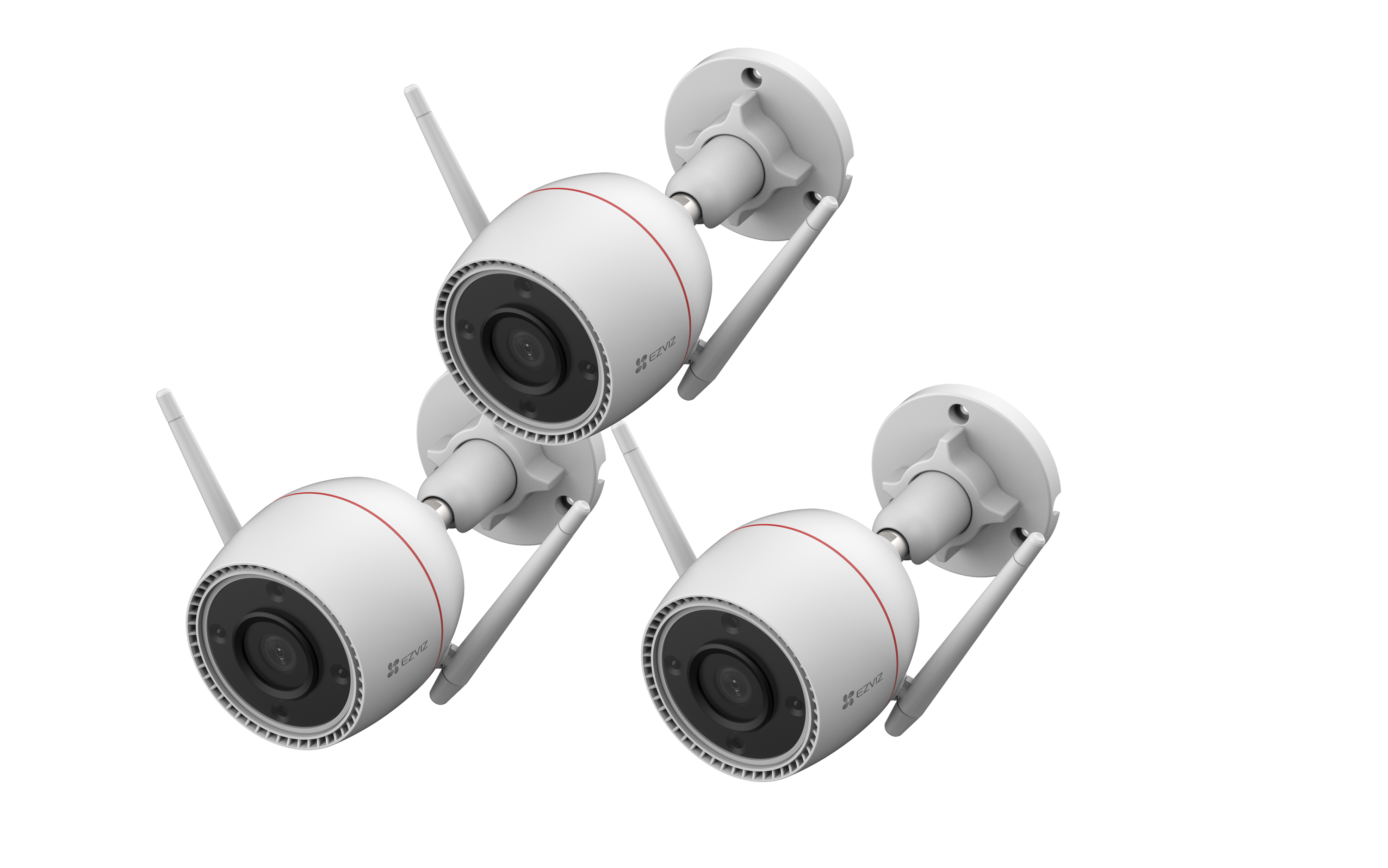 EZVIZ H3C 3MP WLAN Smart Home Kamera, 3er-Set - Bild 1