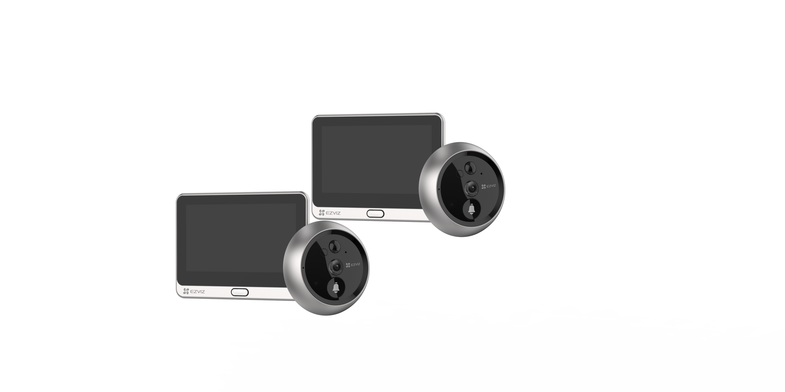 EZVIZ DP2C Türspionkamera, WLAN, Akku, App 155 Grad Winkel, 2er-Set