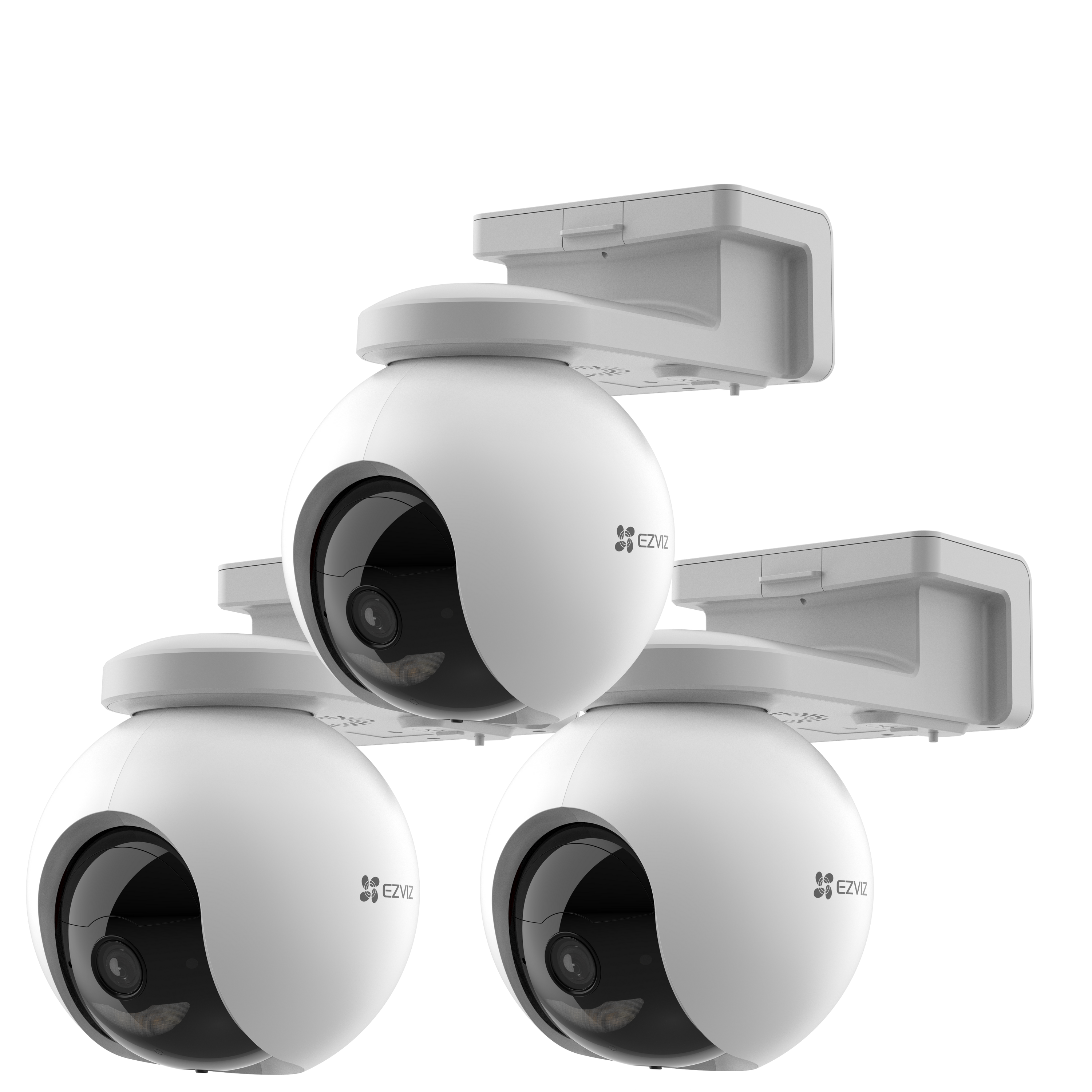 EZVIZ HB8 Outdoor Kamera mit Solar - Kit, 3er-Set - Bild 1