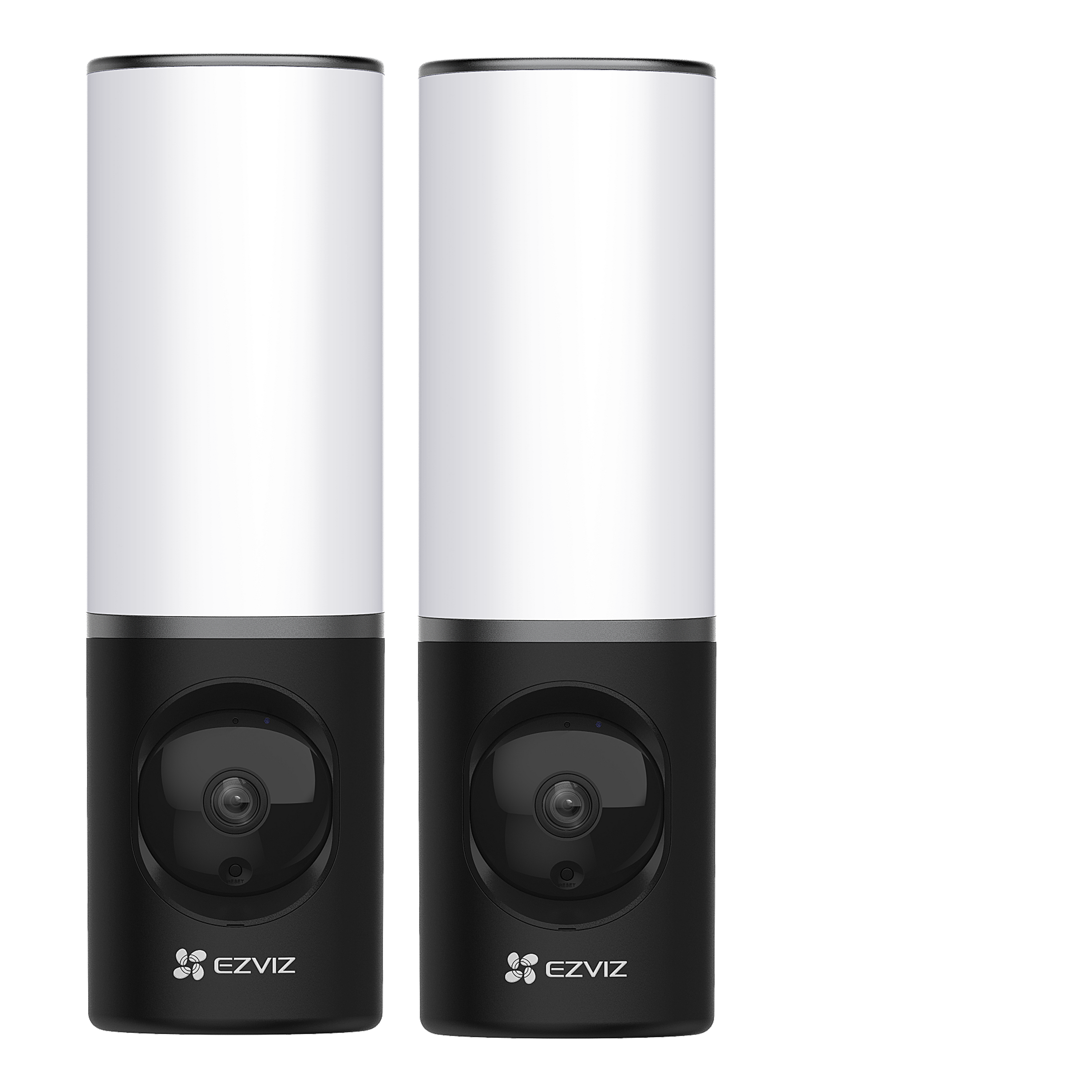 EZVIZ LC3 Smart Outdoor Security Light, Au&szlig;en Wandlampe mit &Uuml;berwachungskamera, 2er-Set - Bild 1