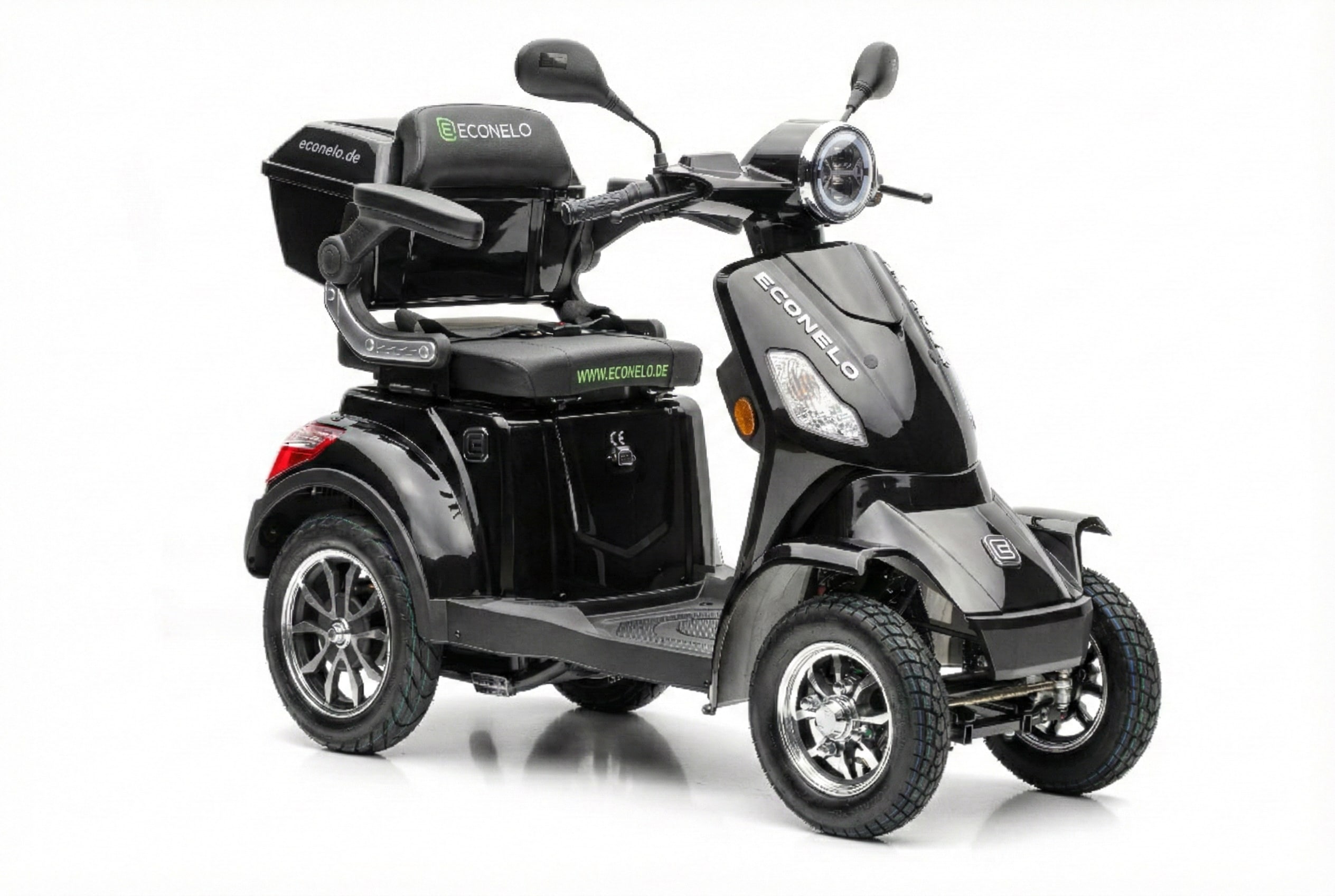 Seniorenmobil P4000, Blei-Akku, 25 km/h, 1000 Watt, Schwarz - Bild 1