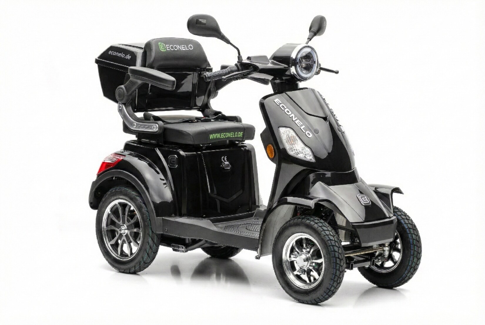 Seniorenmobil P4000, Lithium-Akku, 25 km/h, 1000 Watt, Schwarz