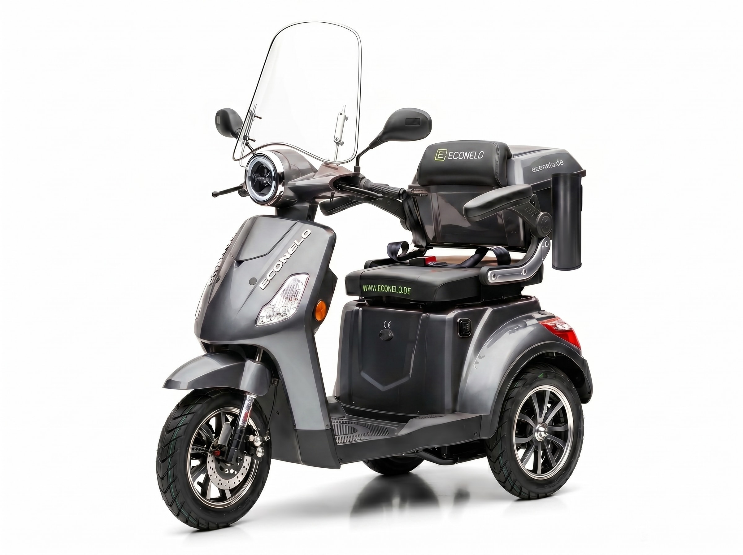 E-Seniorenmobil Denia, Lithium-Akku, 3-Rad, 1000 Watt, Grau - Bild 1
