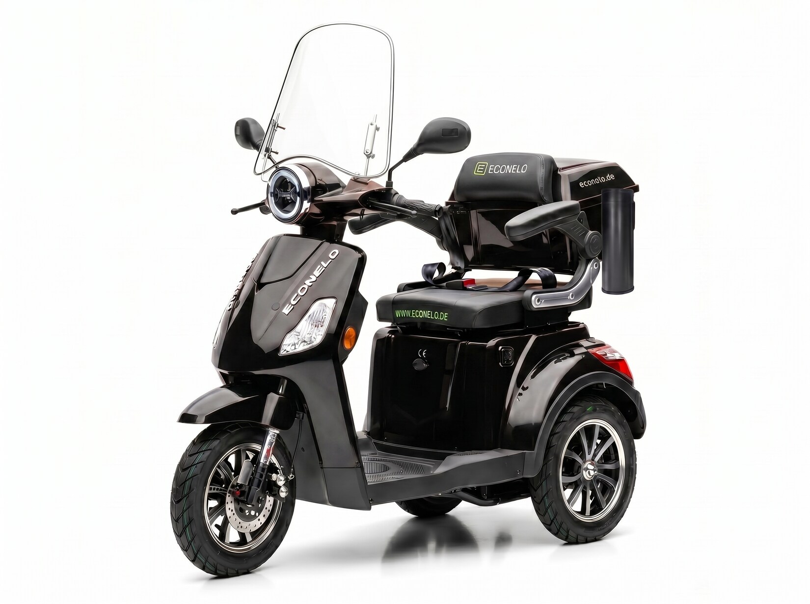 E-Seniorenmobil Denia, Lithium-Akku, 3-Rad, 1000 Watt, Schwarz