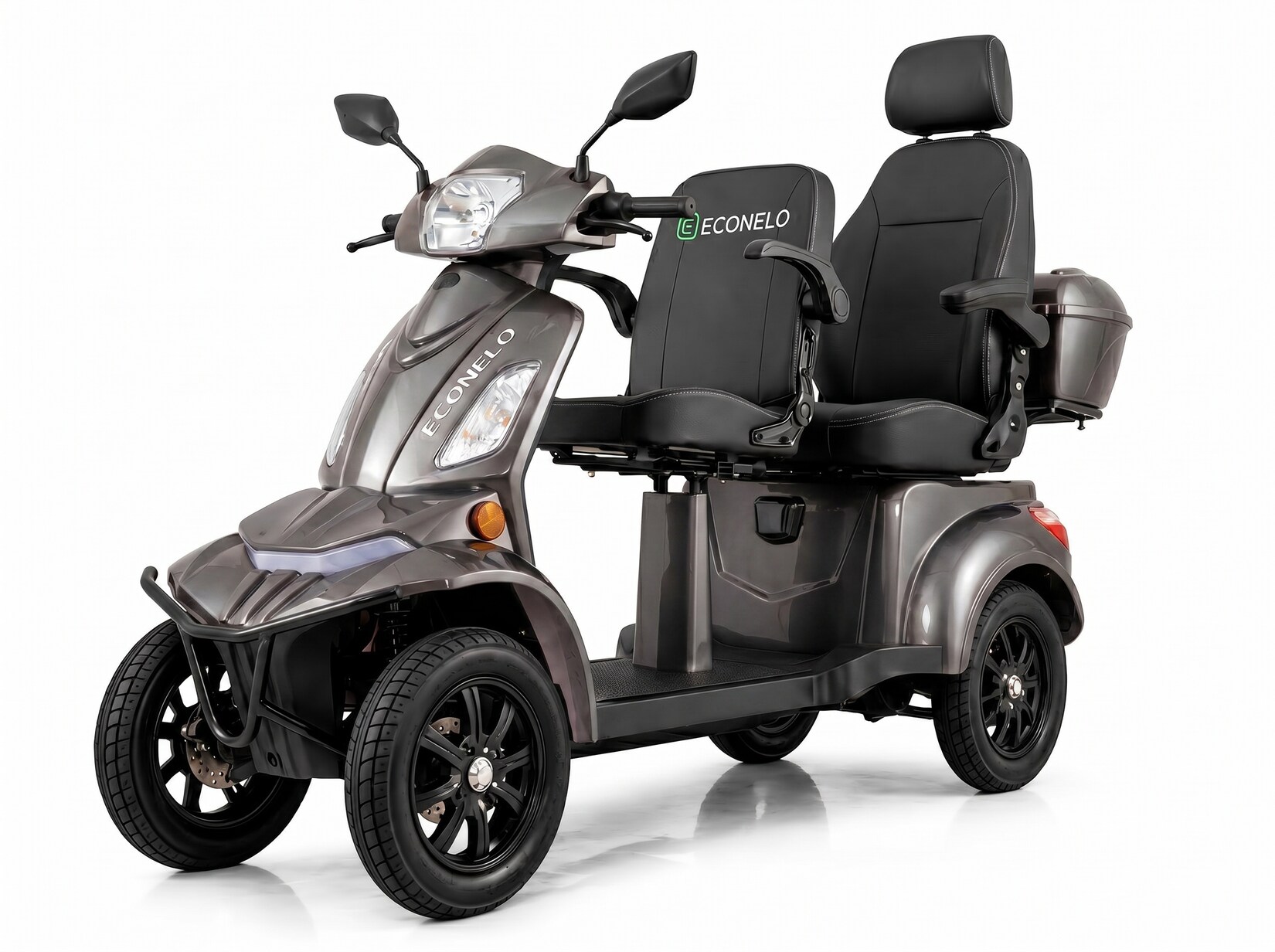 E-Seniorenmobil Vista Quarter-1L, Lithium-Akku, 4-Rad, 1000W, Komfort-Sitz, Grau