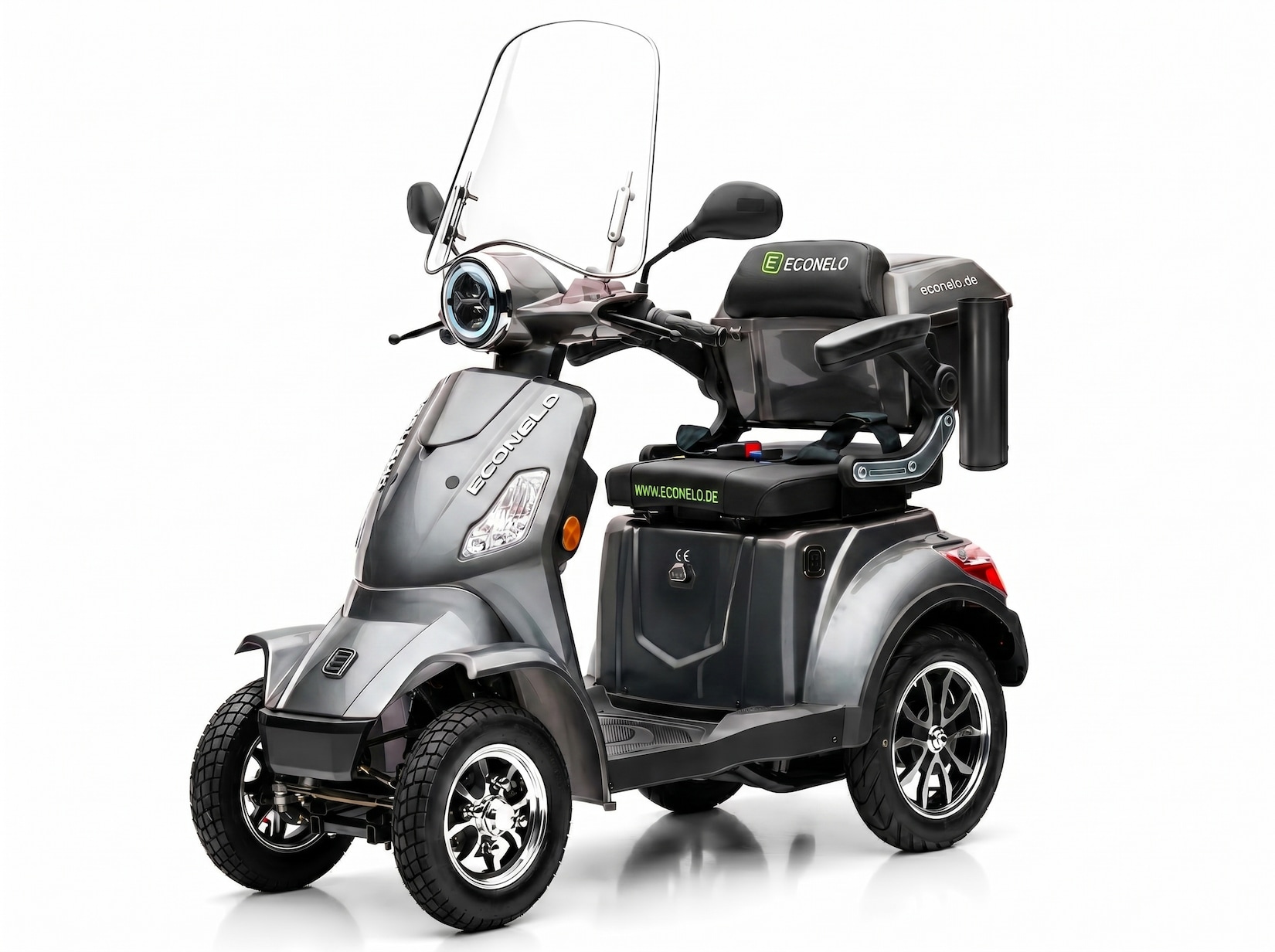 E-Seniorenmobil Venezia Lithium-Akku, 4-Rad, 1000 Watt, Grau