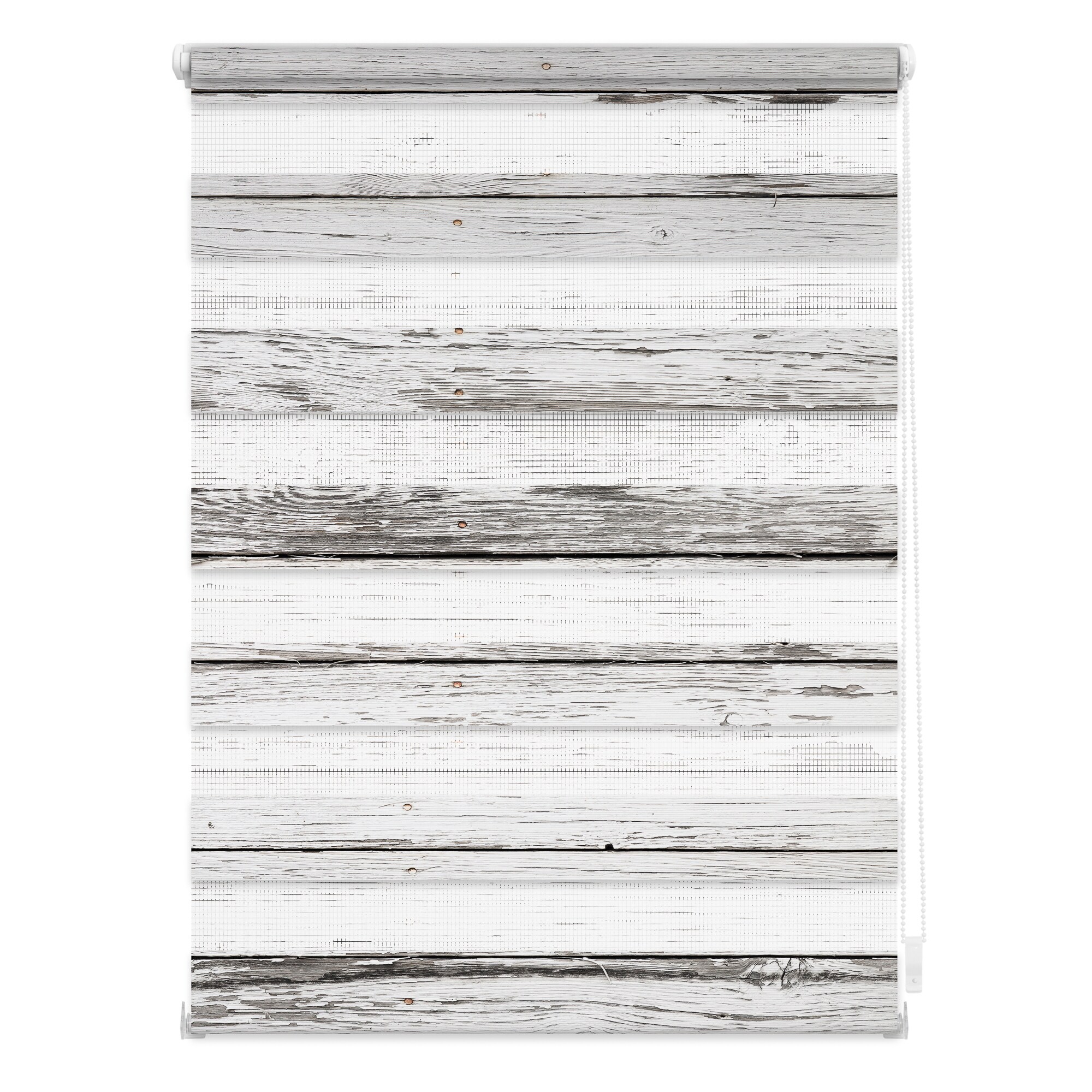 Lichtblick Duo Rollo Klemmfix, ohne Bohren, blickdicht, Bretter-Vintage - Bild 1