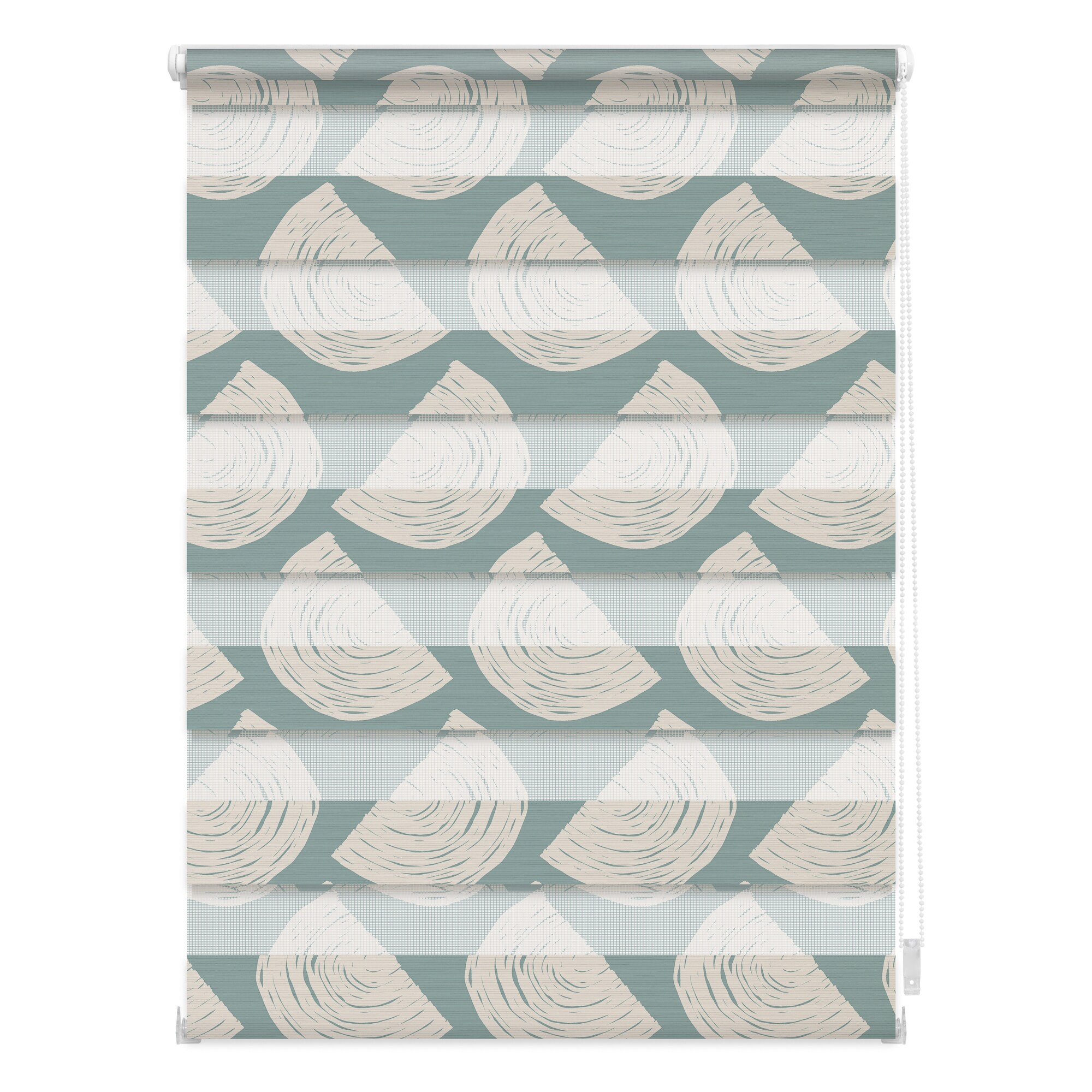 Lichtblick Duo Rollo Klemmfix, ohne Bohren, blickdicht, Moving Rainbow  - Gr&uuml;n - Bild 1