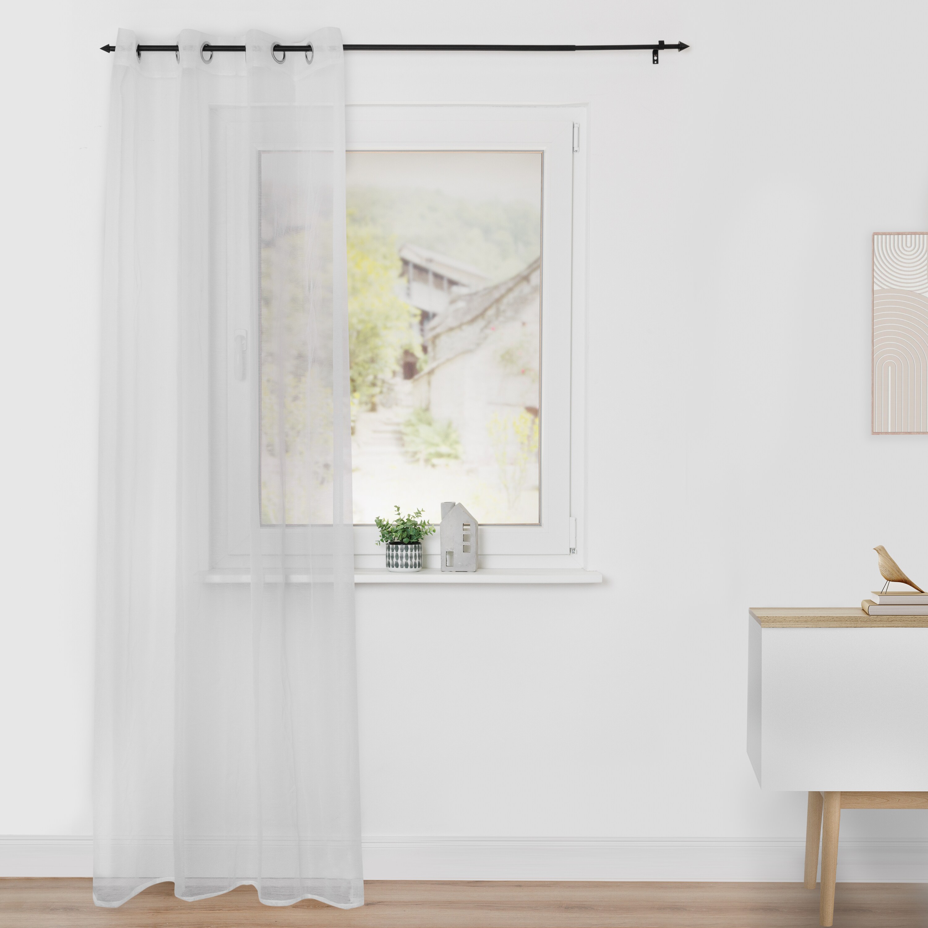 Lichtblick Gardine Voile mit &Ouml;sen, &ndash; Transparent & Leicht - Bild 1
