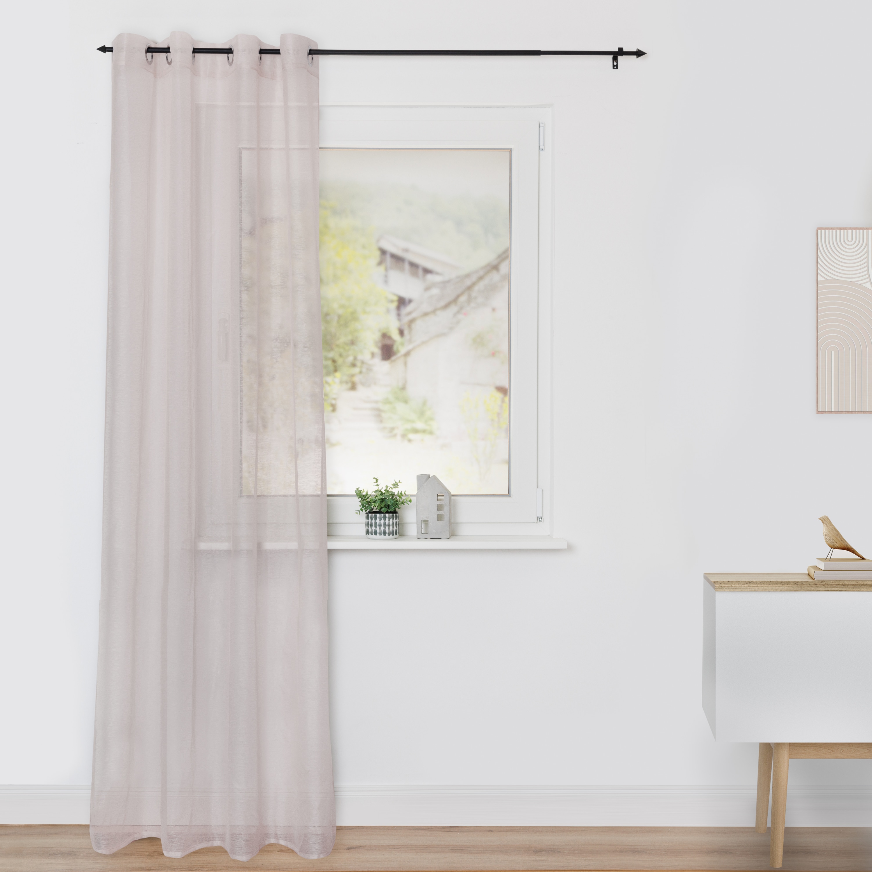 Lichtblick Gardine Voile mit &Ouml;sen, &ndash; Transparent & Leicht - Bild 1