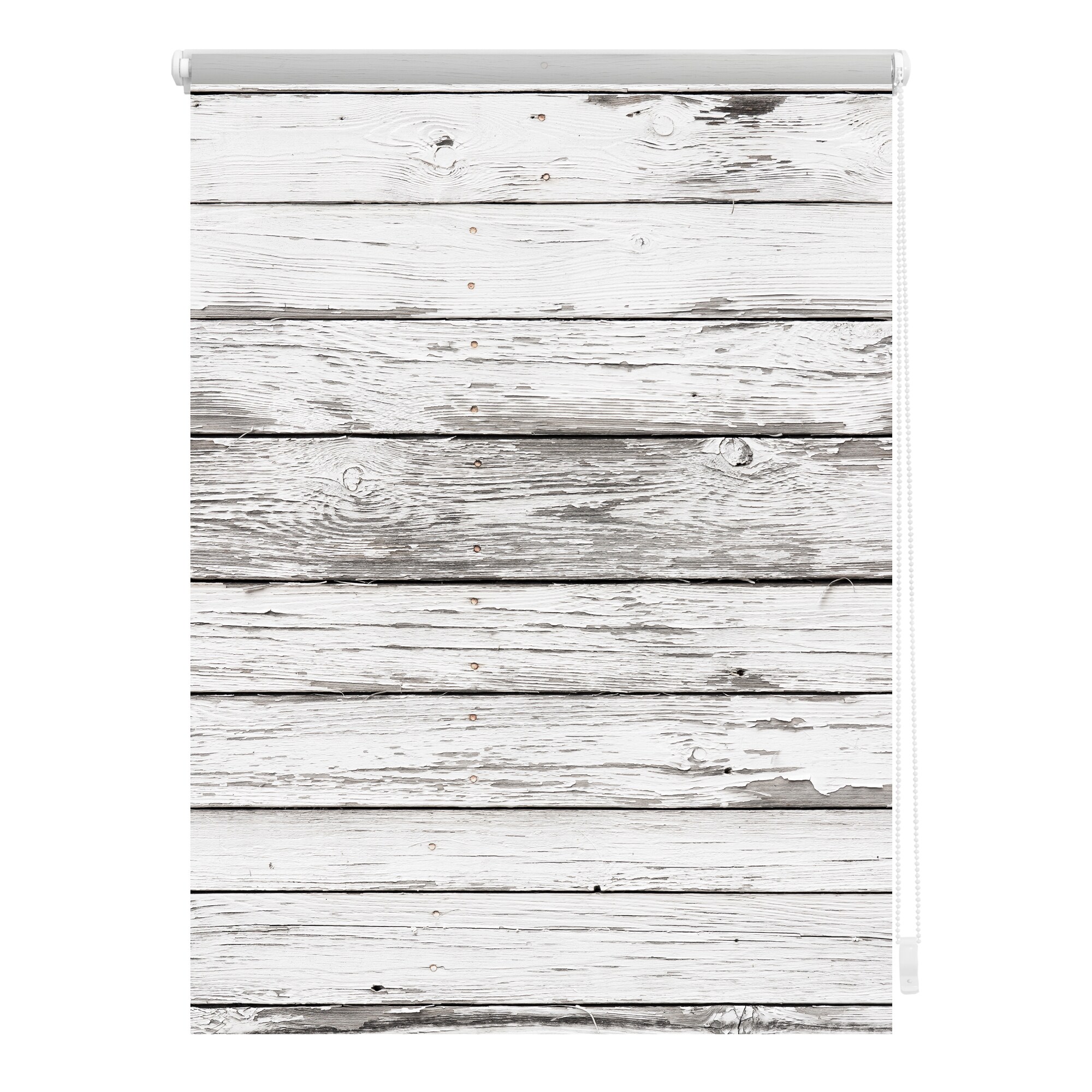 Lichtblick Rollo Klemmfix, ohne Bohren, blickdicht, Bretter-Vintage - Bild 1