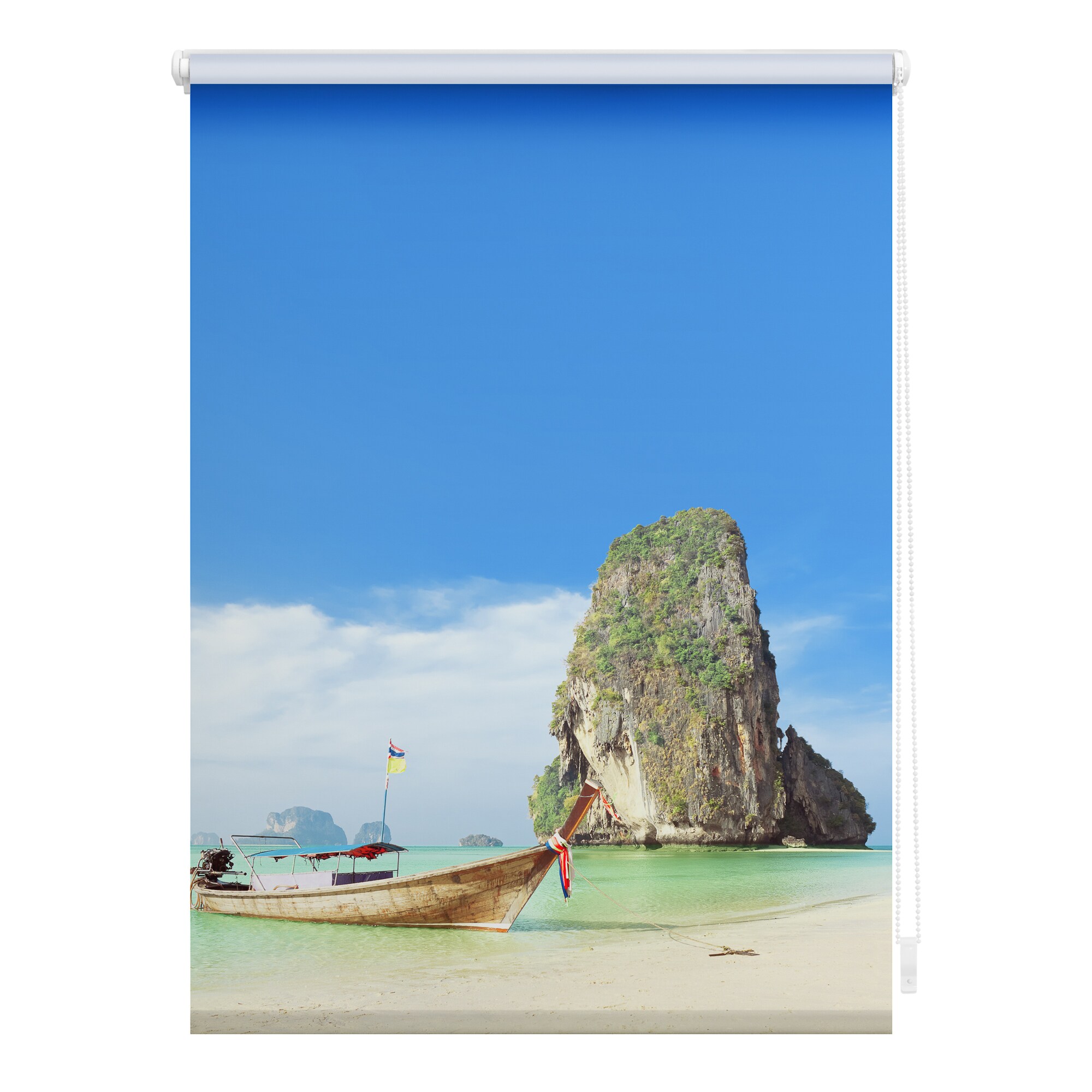 Lichtblick Rollo Klemmfix, ohne Bohren, blickdicht, Thailand - Bunt - Bild 1