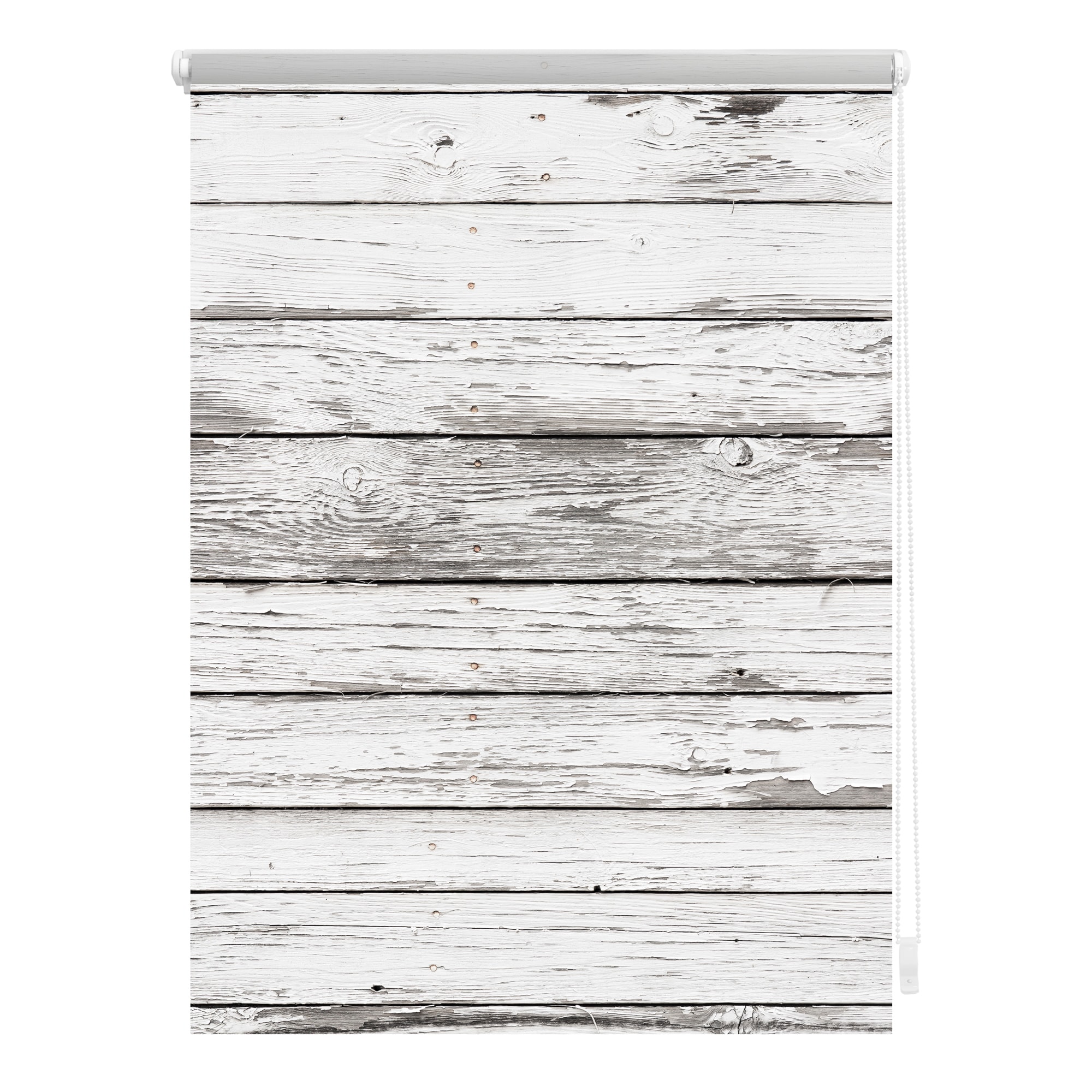 Lichtblick Rollo Klemmfix, ohne Bohren, blickdicht, Bretter-Vintage - Bild 1