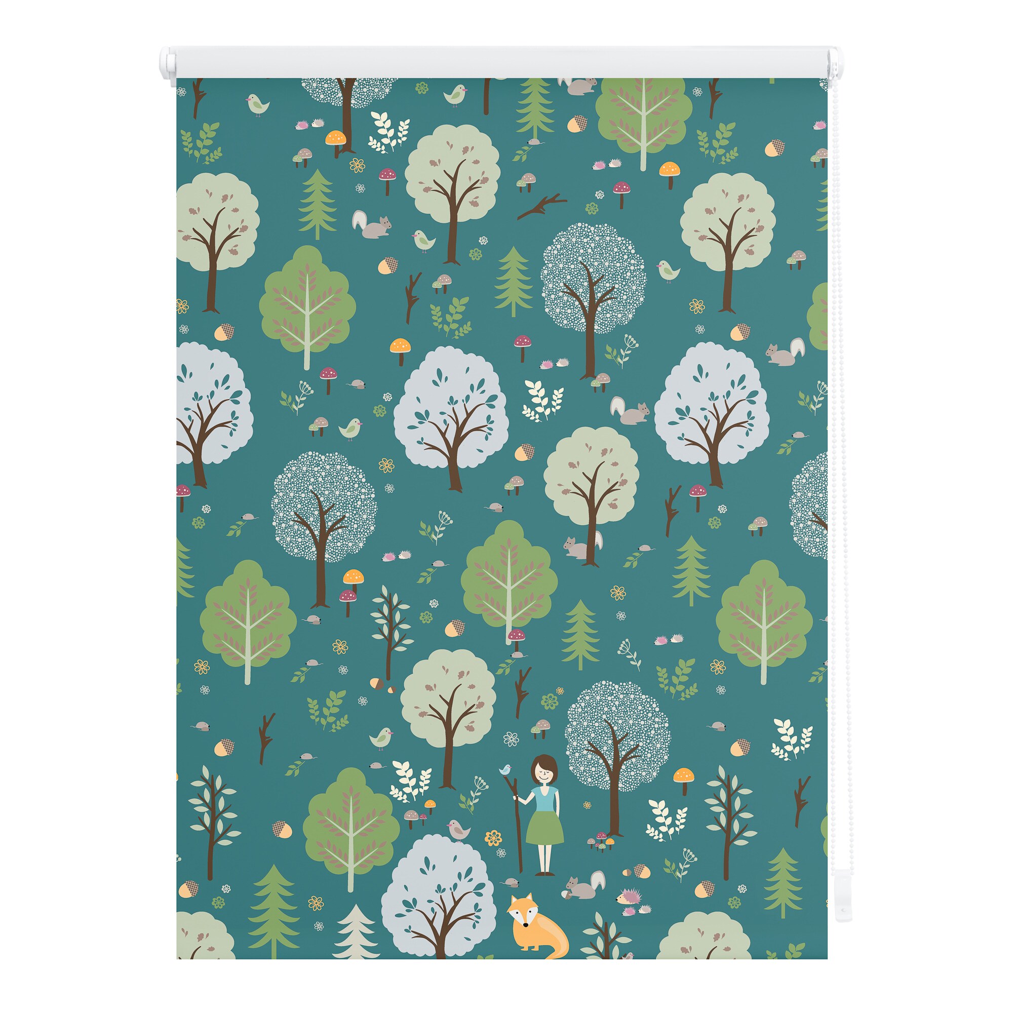 Lichtblick Rollo Klemmfix, ohne Bohren, blickdicht, Leni - Gr&uuml;n - Bild 1