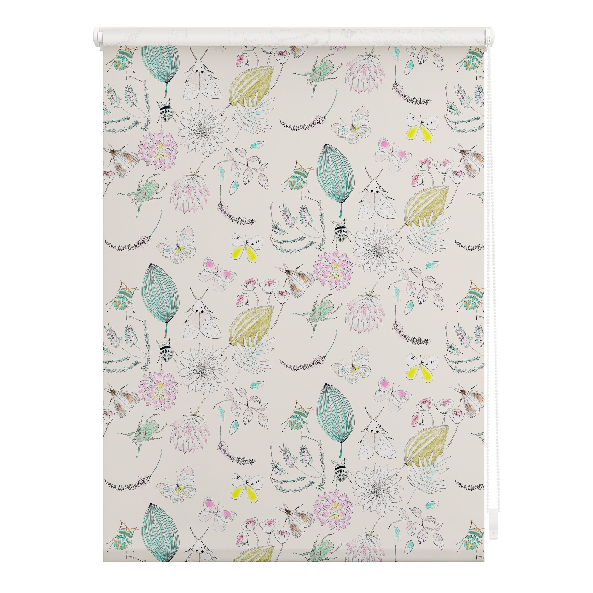 Lichtblick Rollo Klemmfix, ohne Bohren, blickdicht, My Bohemian Garden  - Bunt - Bild 1