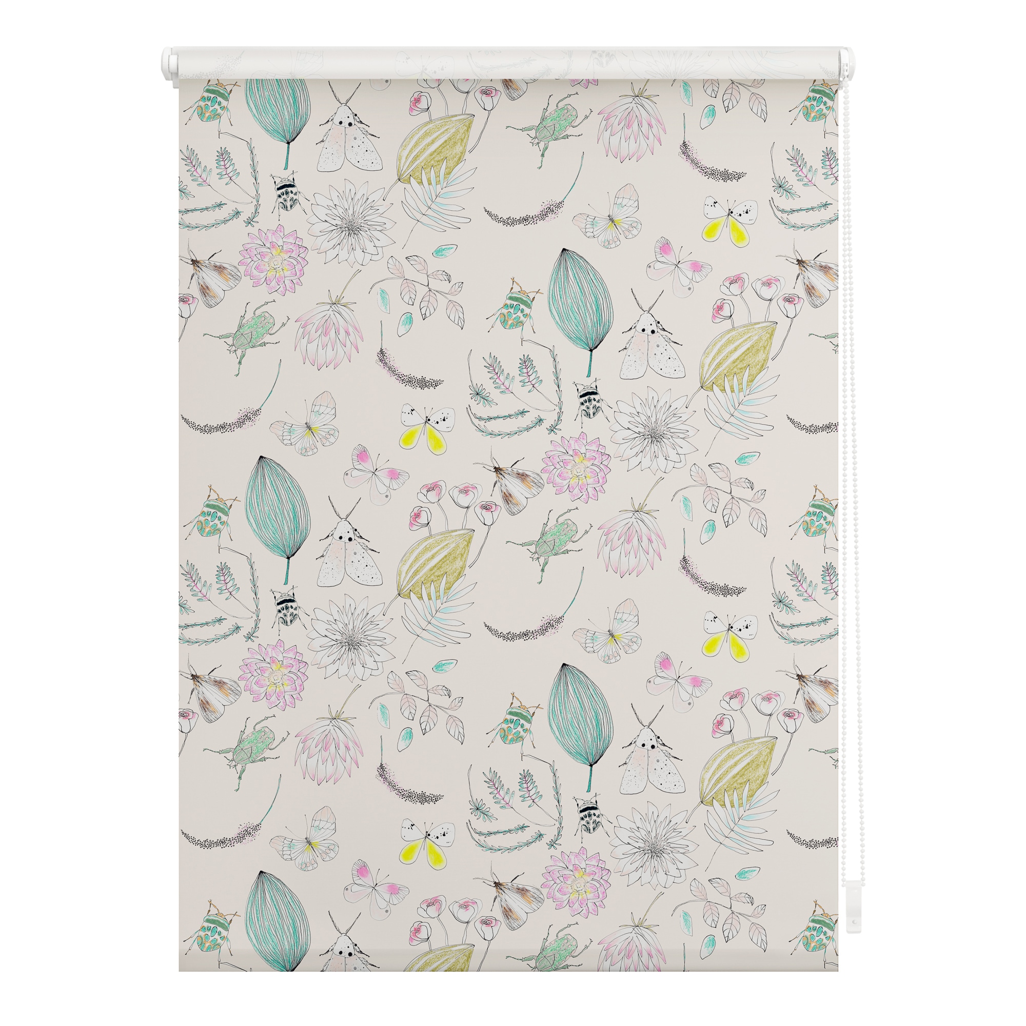 Lichtblick Rollo Klemmfix, ohne Bohren, blickdicht, My Bohemian Garden  - Bunt - Bild 1