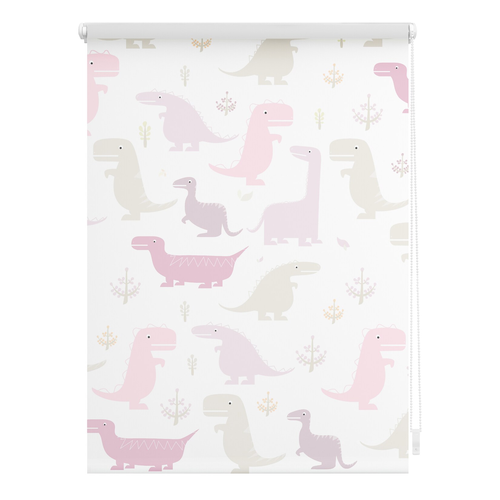 Lichtblick Rollo Klemmfix, ohne Bohren, Verdunkelung, Dino - Pink