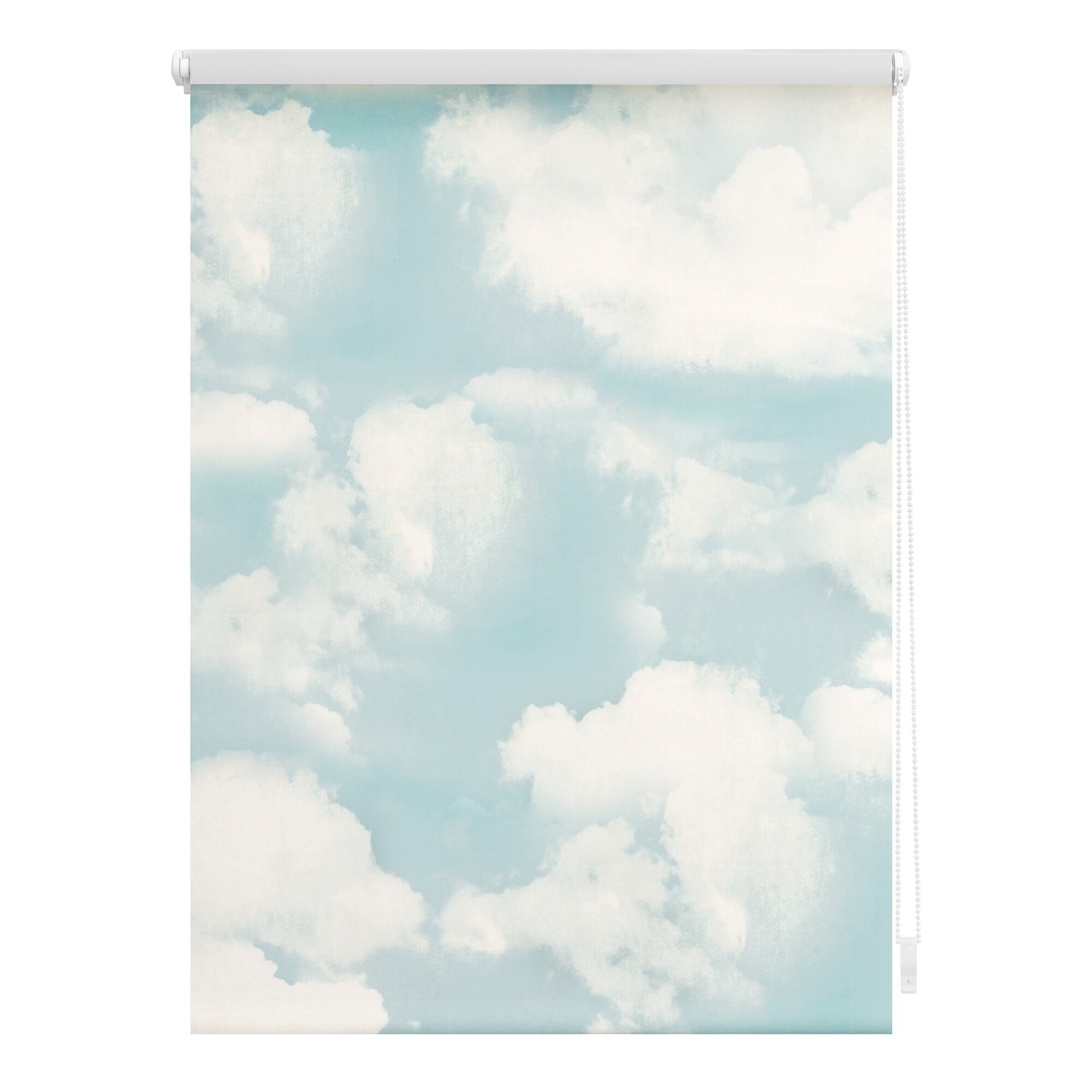 Lichtblick Rollo Klemmfix, ohne Bohren, Verdunkelung, Wolken - Blau - Bild 1