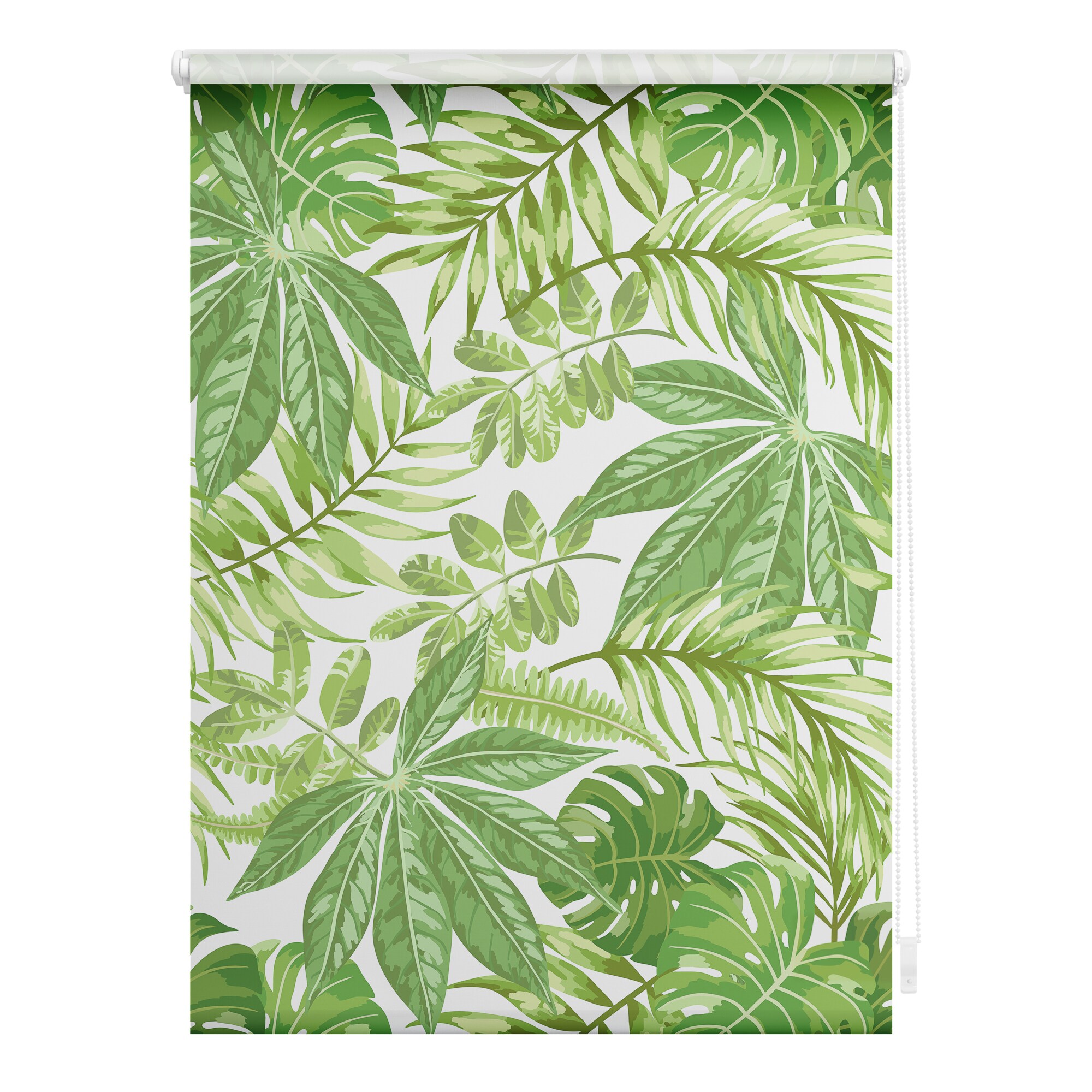 Lichtblick Rollo Klemmfix, ohne Bohren, Verdunkelung, Bl&auml;tter - Gr&uuml;n - Bild 1