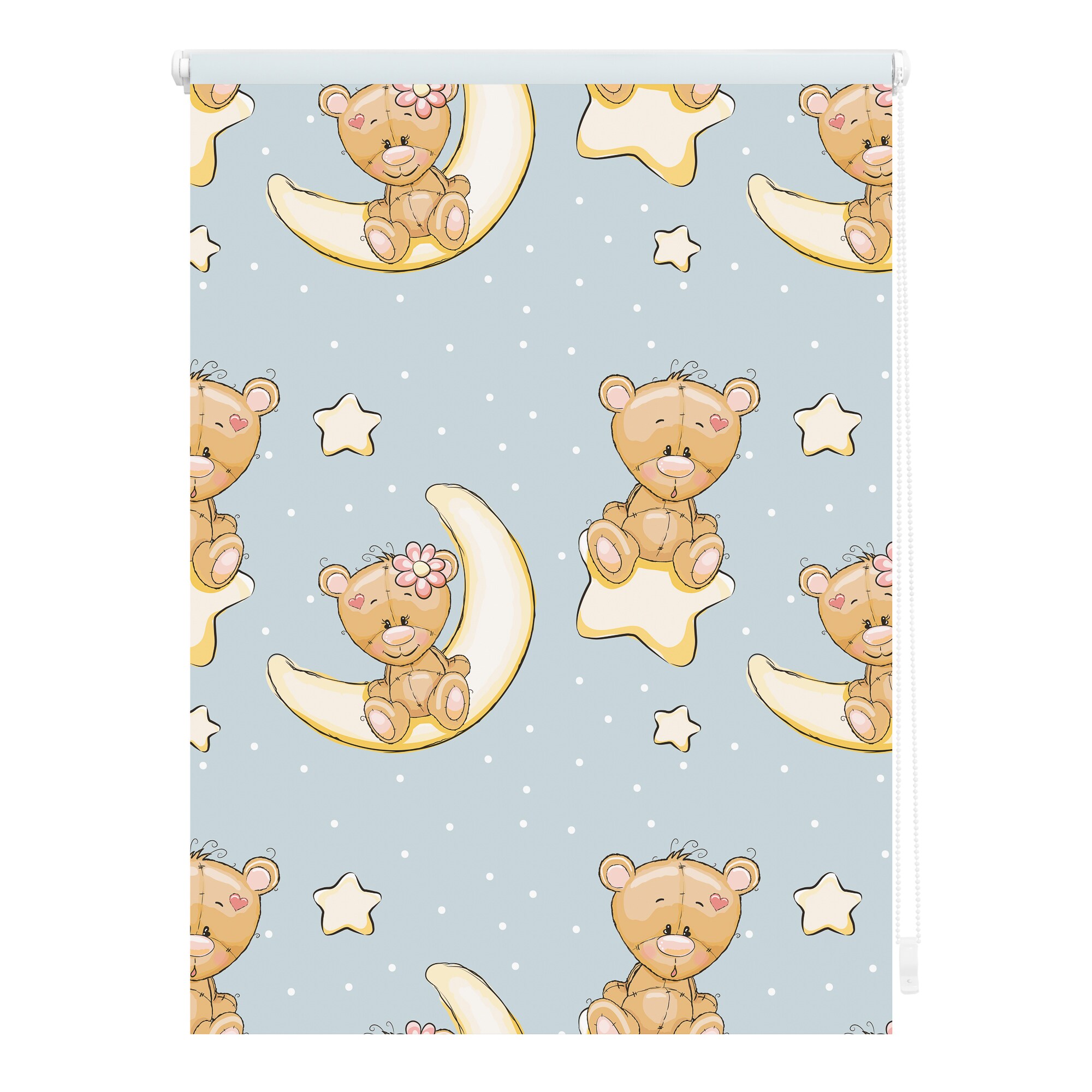 Lichtblick Rollo Klemmfix, ohne Bohren, Verdunkelung, B&auml;rchen  - Blau - Bild 1