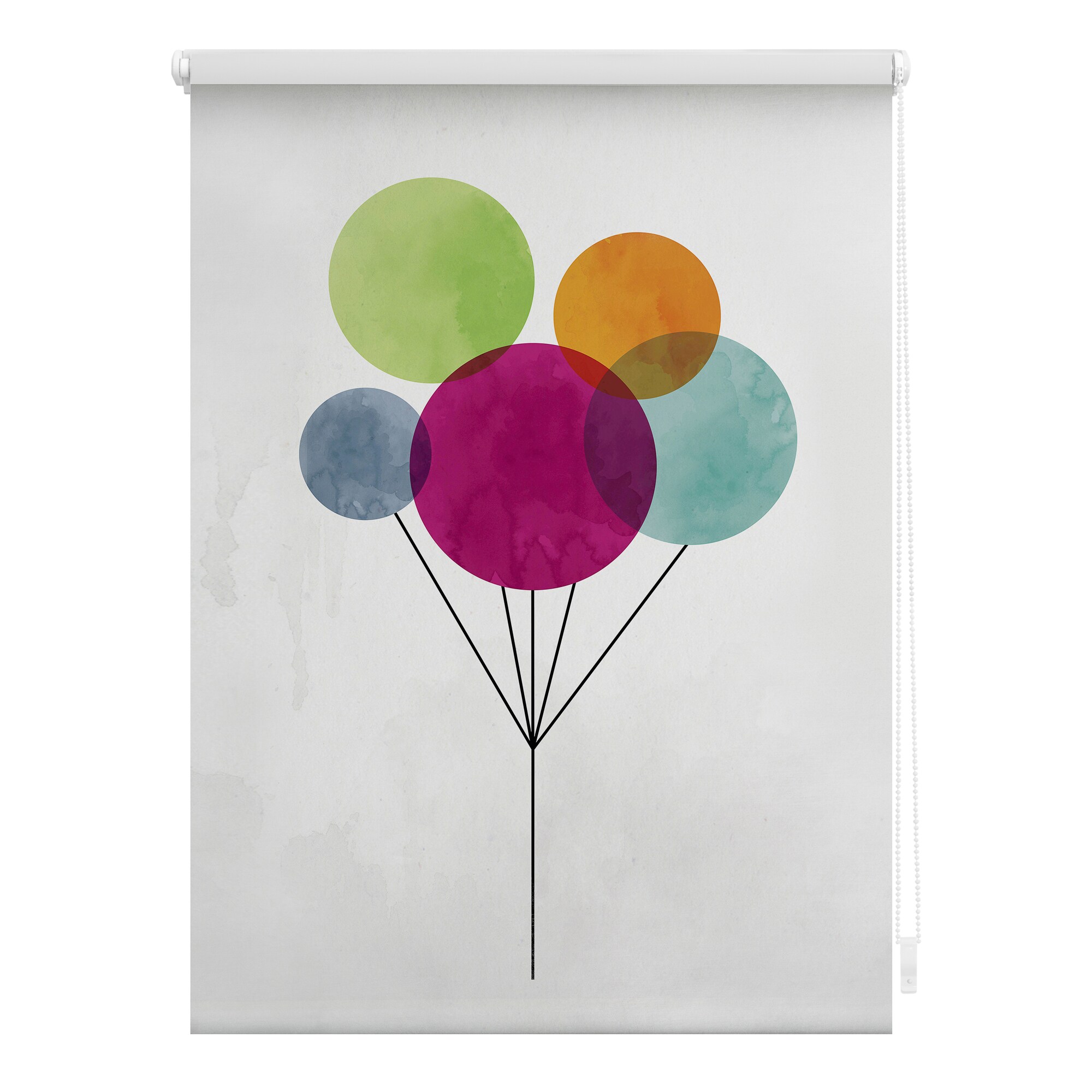 Lichtblick Rollo Klemmfix, ohne Bohren, Verdunkelung, Ballon - Bunt - Bild 1