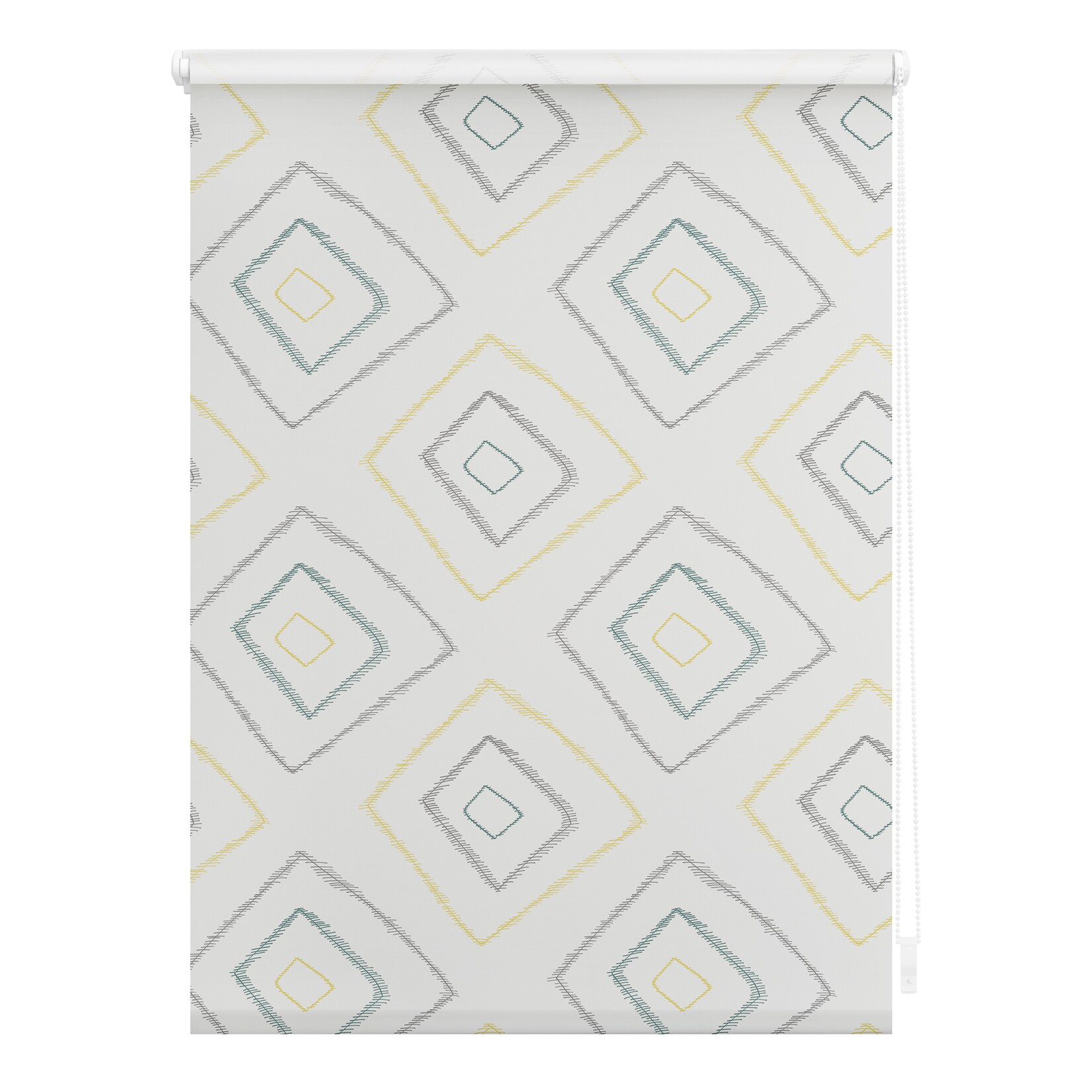 Lichtblick Rollo Klemmfix, ohne Bohren, Verdunkelung, Stripy Boho Rectangle - Beige