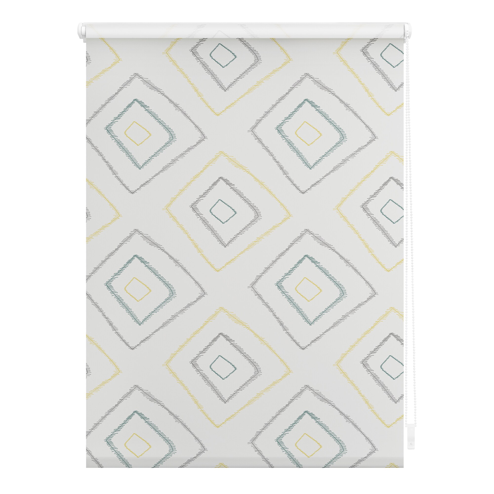 Lichtblick Rollo Klemmfix, ohne Bohren, Verdunkelung, Stripy Boho Rectangle  - Beige - Bild 1