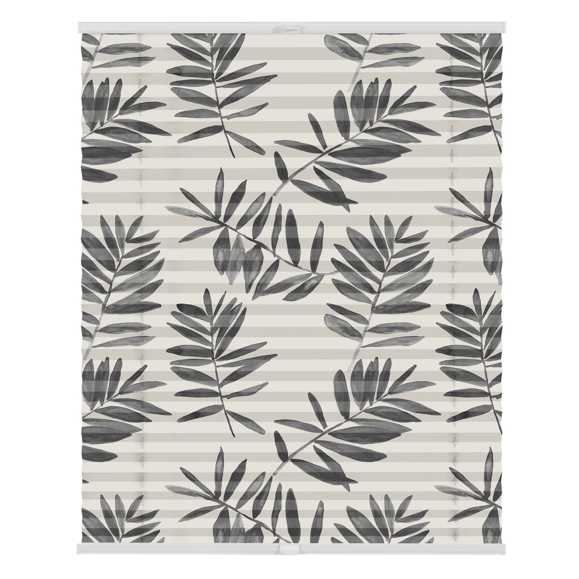 Lichtblick Plissee Klemmfix, ohne Bohren, blickdicht, Black Watercolor Branches - Schwarz - Bild 1