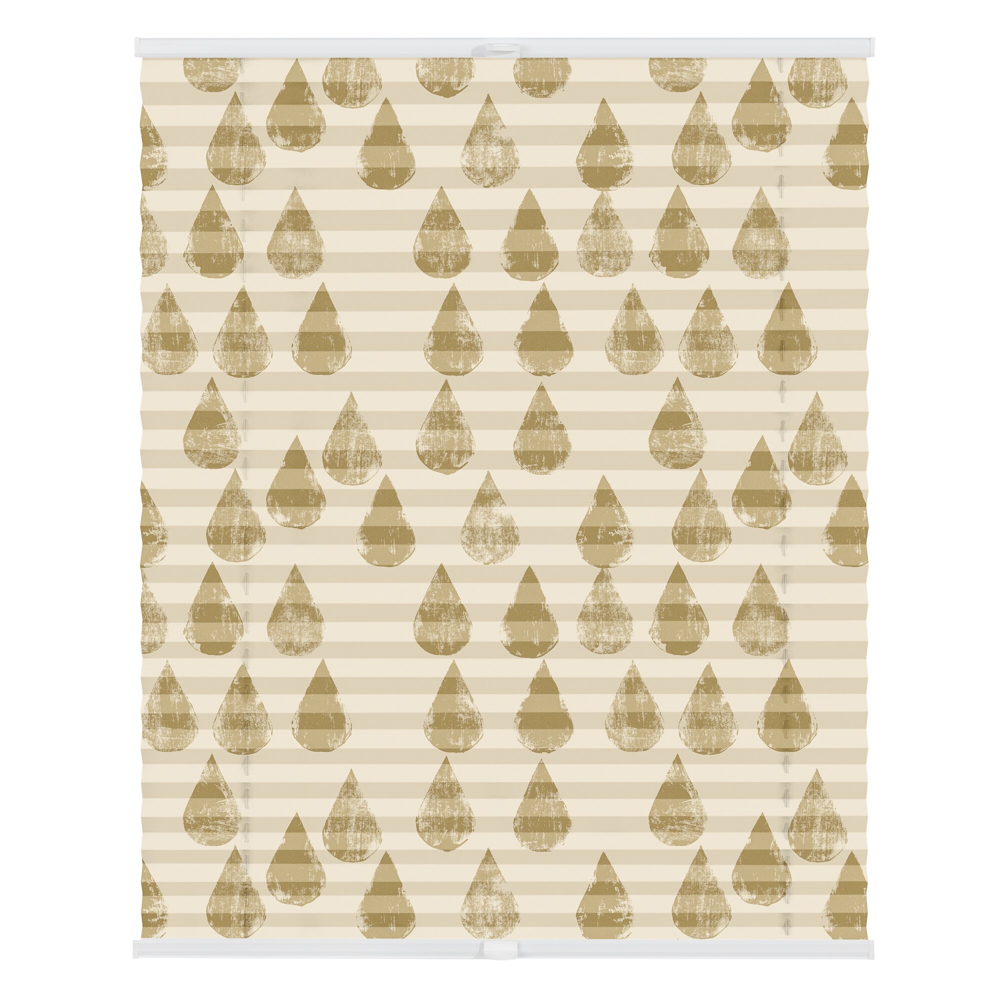 Lichtblick Plissee Klemmfix, ohne Bohren, blickdicht, Golden Drops - Gold - Bild 1