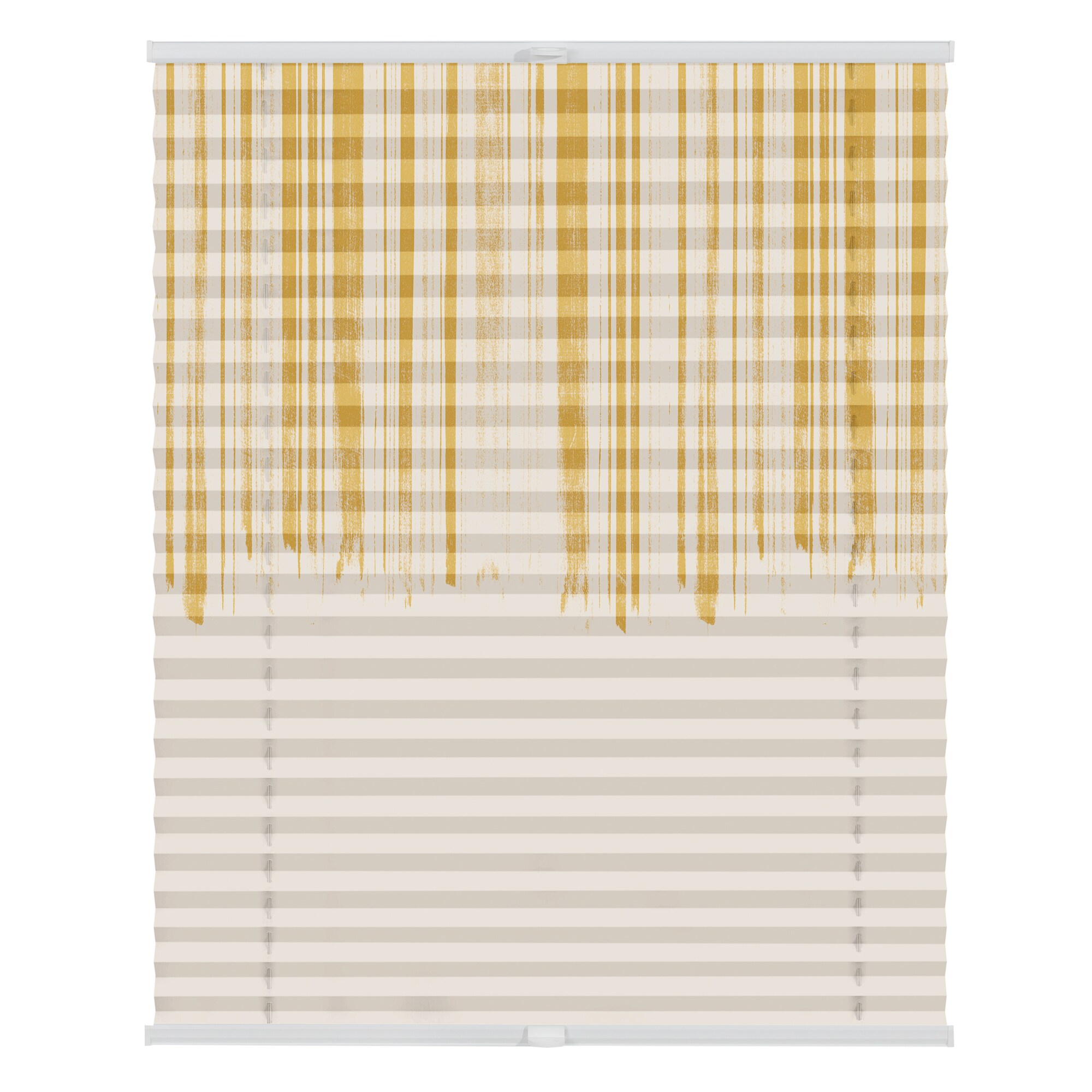 Lichtblick Plissee Klemmfix, ohne Bohren, blickdicht, Flowing Honey  - Gelb - Bild 1