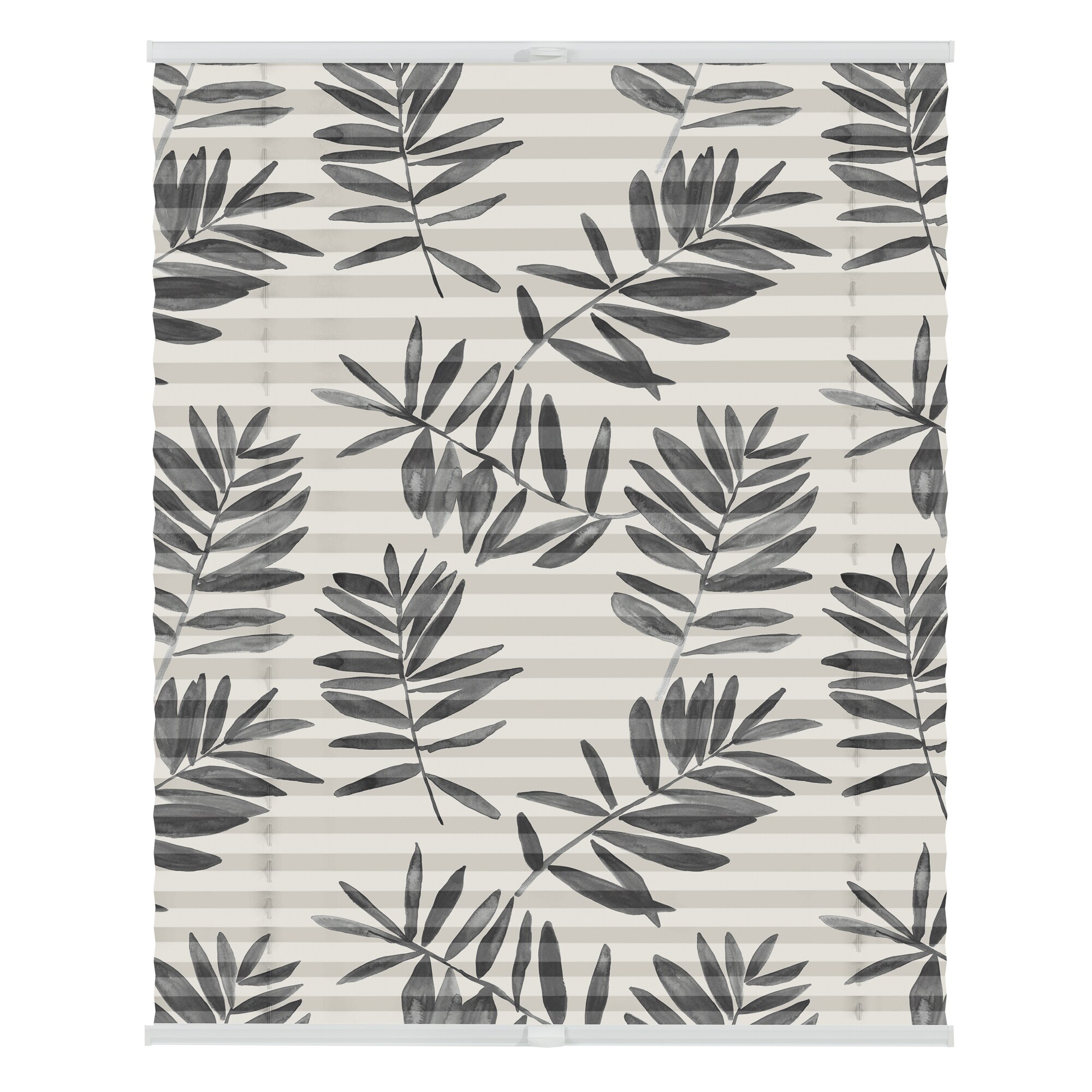 Lichtblick Plissee Klemmfix, ohne Bohren, blickdicht, Black Watercolor Branches - Schwarz - Bild 1