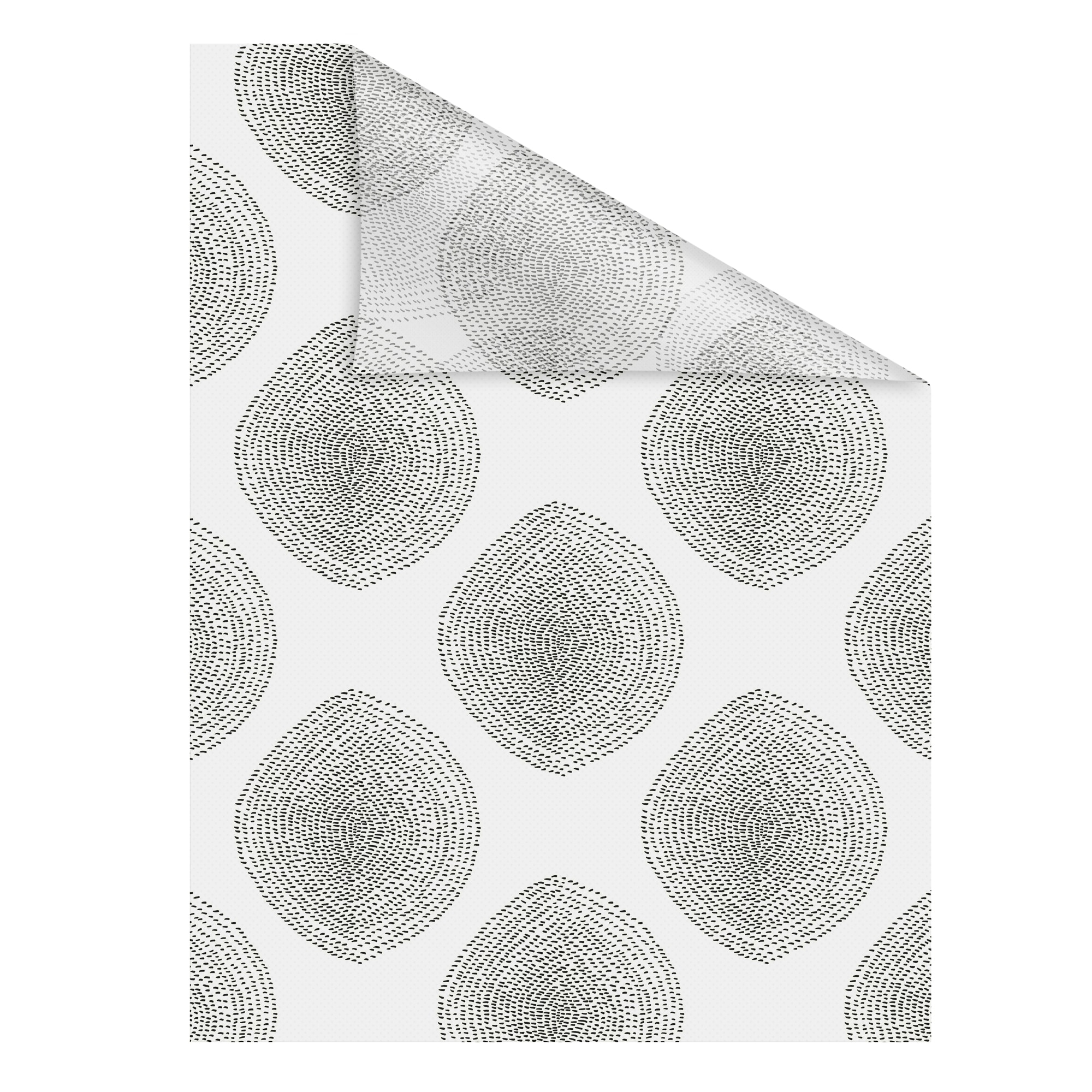 Lichtblick Fensterfolie selbstklebend, Sichtschutz, Stripy Boho Drop  - Wei&szlig; - Bild 1