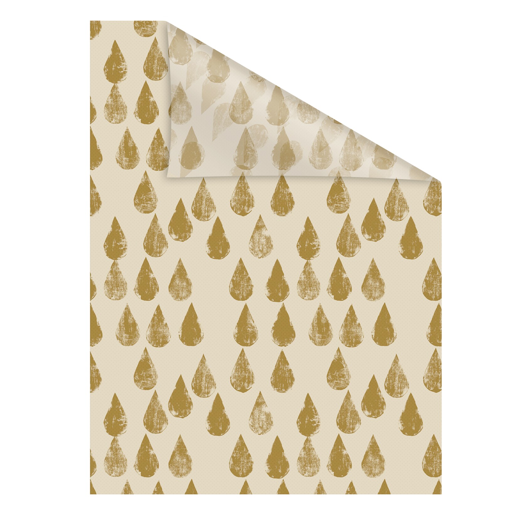 Lichtblick Fensterfolie selbstklebend, Sichtschutz, Golden Drops - Gold