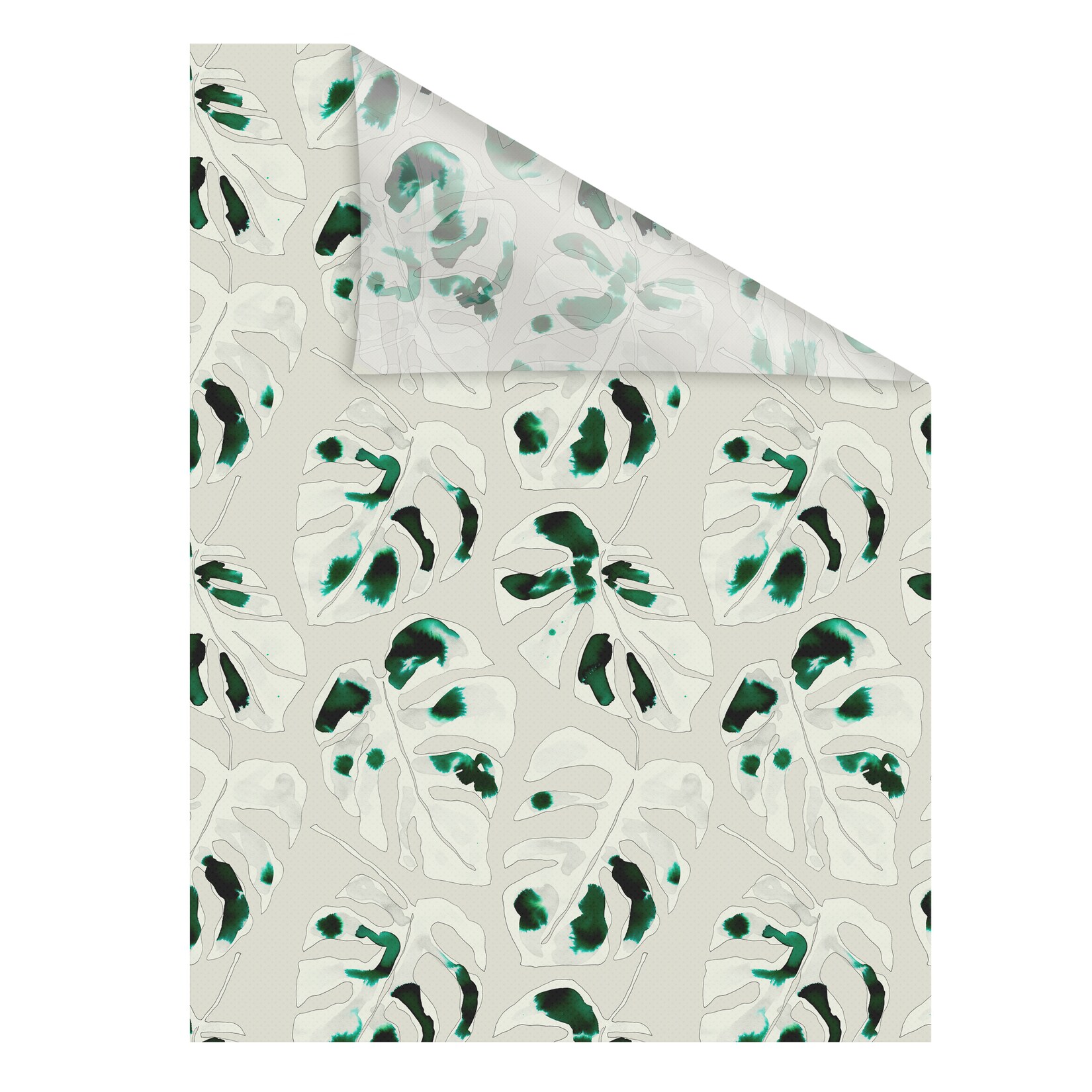 Lichtblick Fensterfolie selbstklebend, Sichtschutz, Monstera - Grün