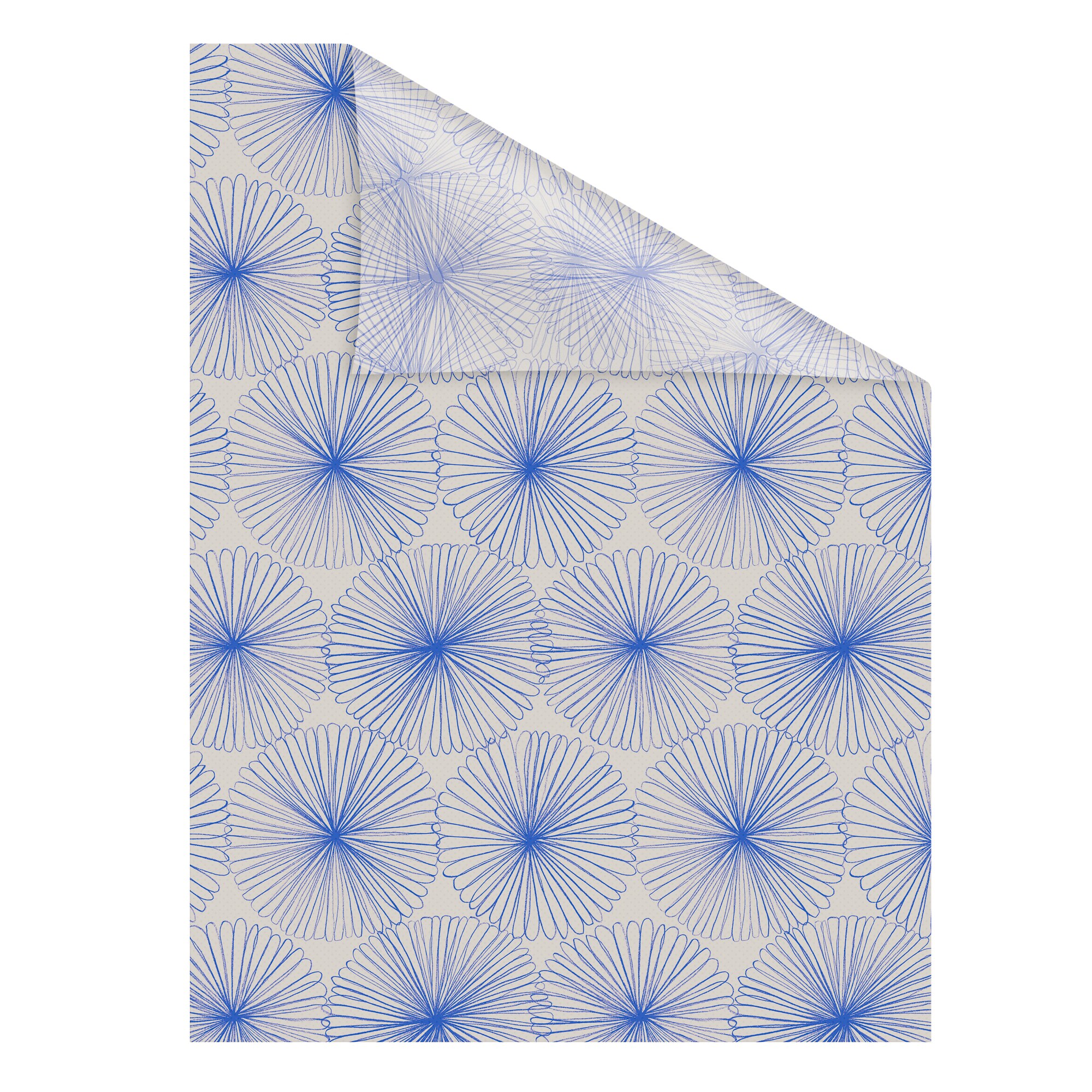 Lichtblick Fensterfolie selbstklebend, Sichtschutz, Flower wheel - Blau - Bild 1