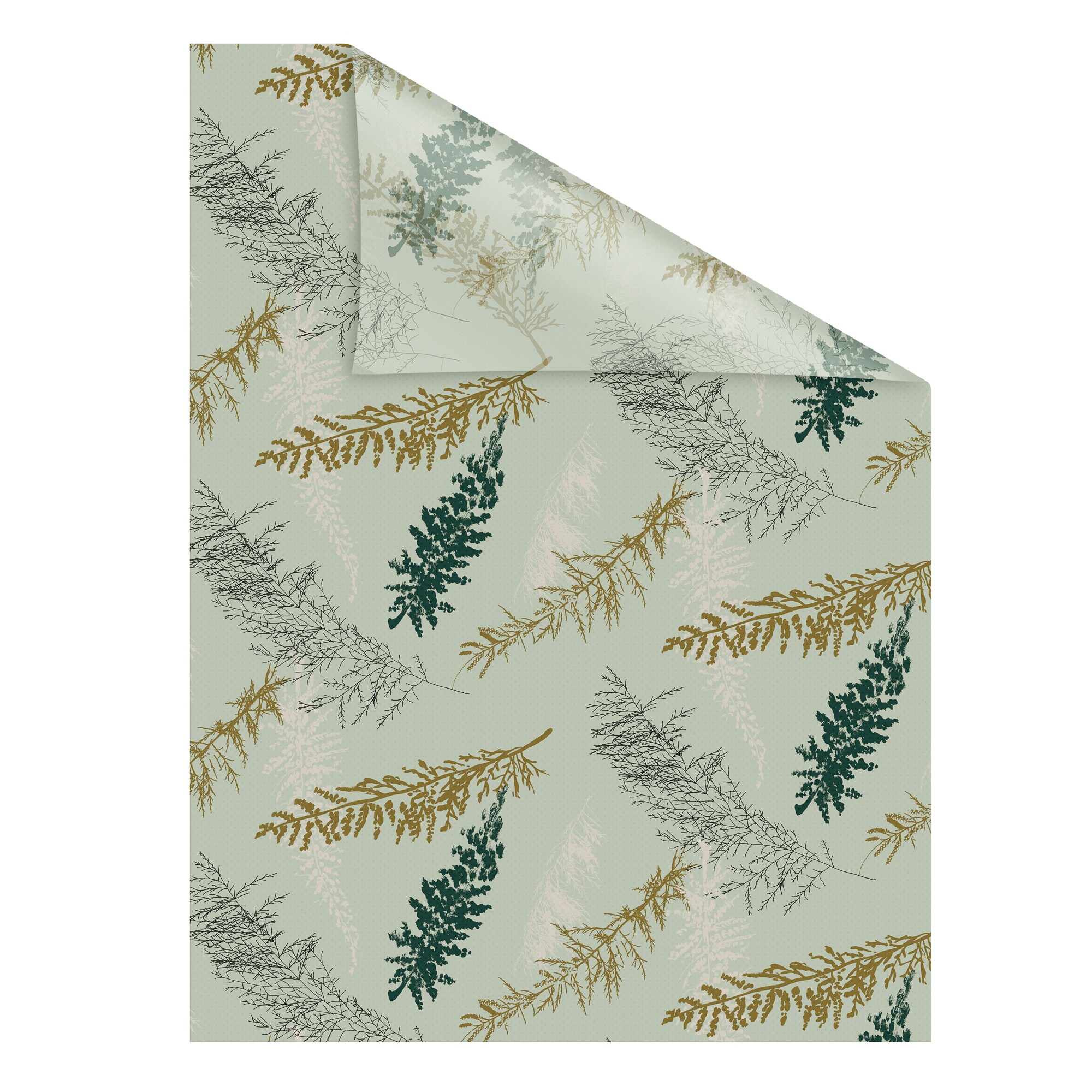 Lichtblick Fensterfolie selbstklebend, Sichtschutz, Fir Branches - Gr&uuml;n - Bild 1