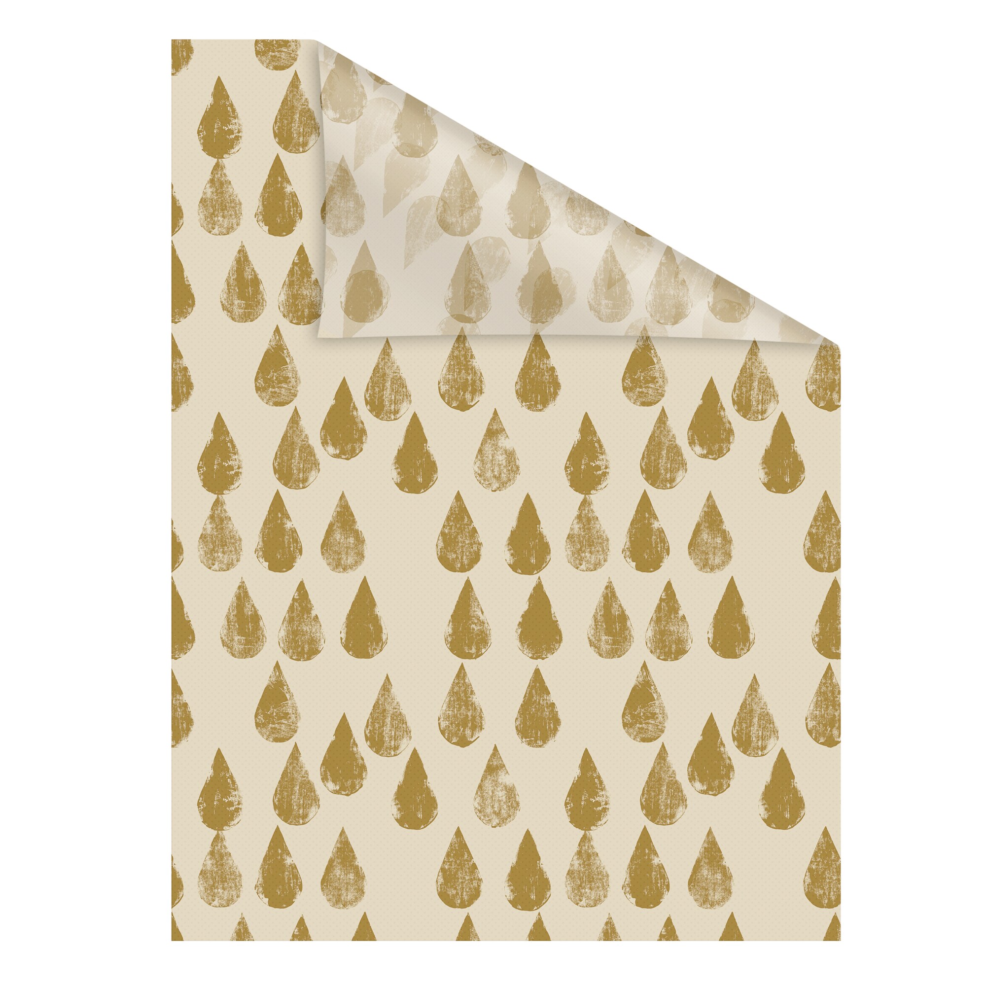 Lichtblick Fensterfolie selbstklebend, Sichtschutz, Golden Drops - Gold - Bild 1
