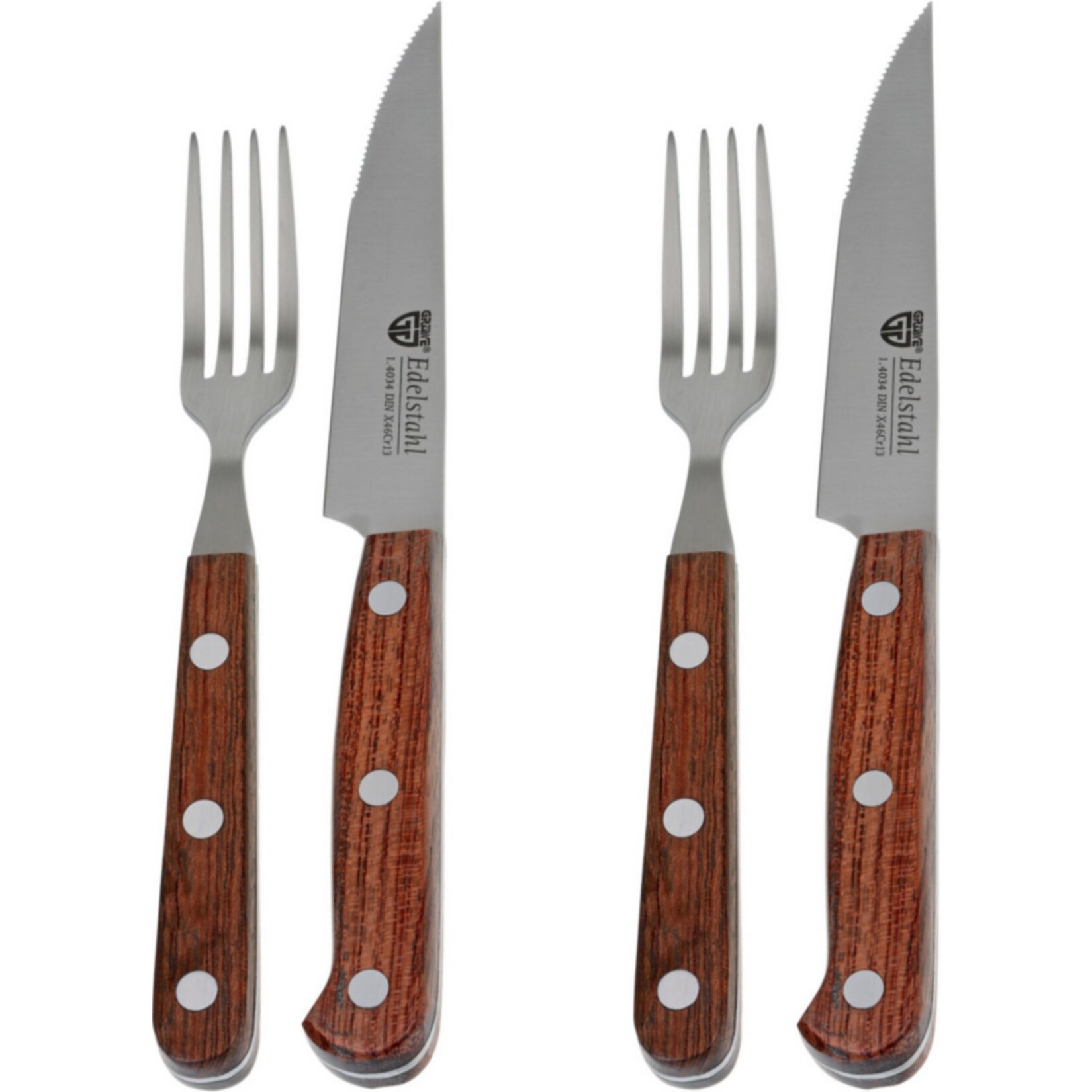GR&Auml;WE Steakbesteck BUBINGA - Bild 1