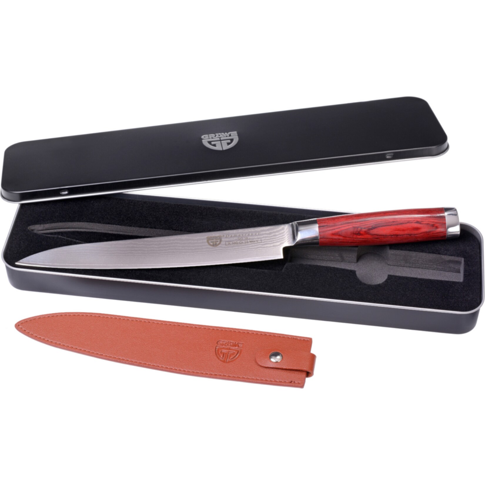 GR&Auml;WE Damaszener Filetiermesser - Bild 1