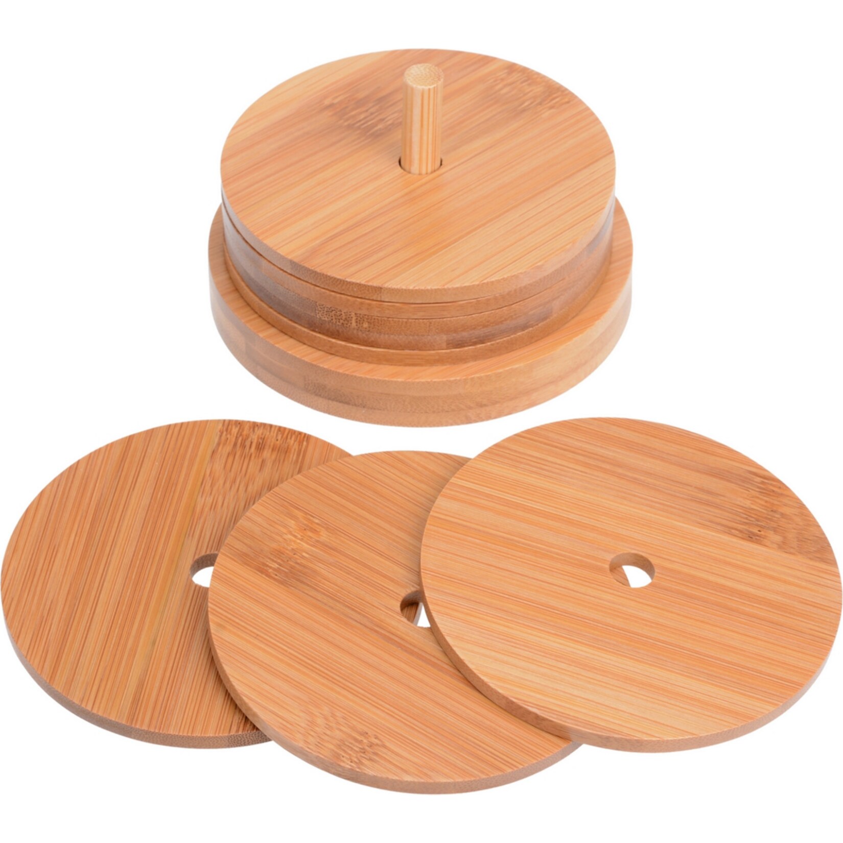 GR&Auml;WE Untersetzer-Set Bambus - Bild 1