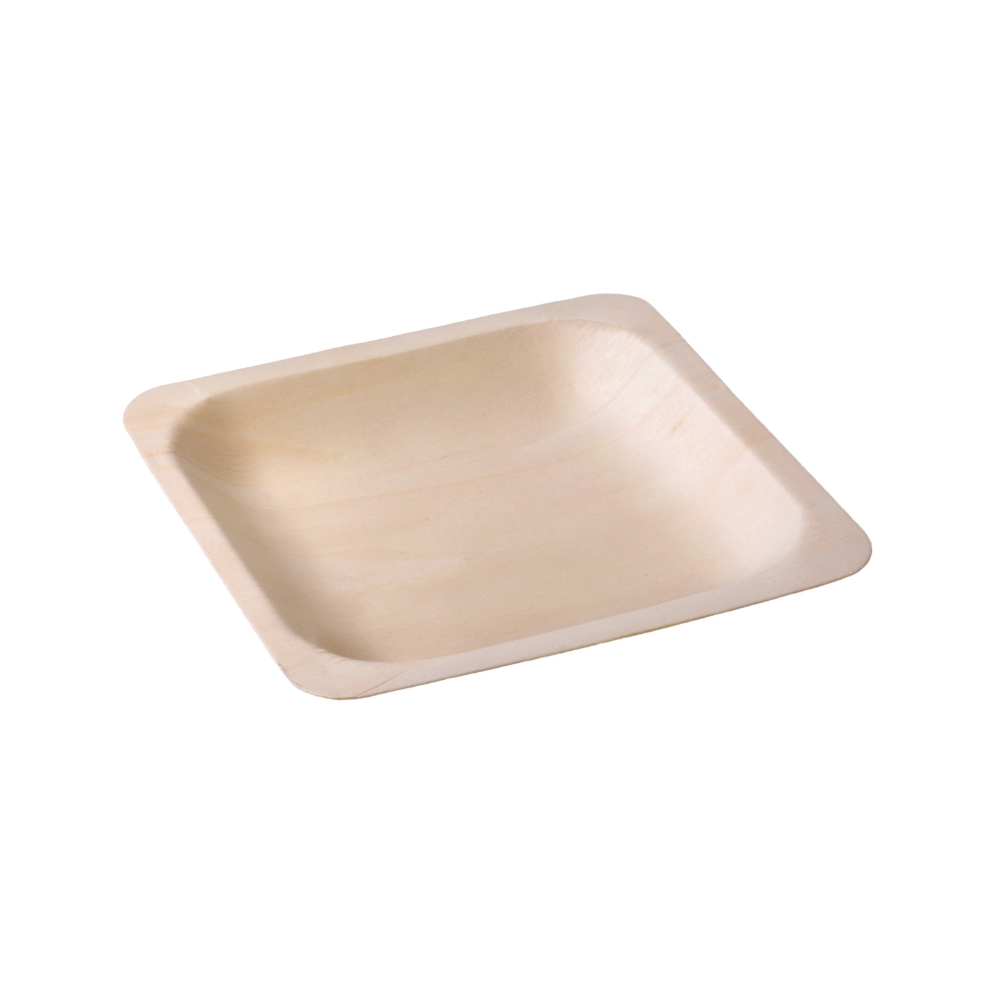 GR&Auml;WE Einweg-Holzteller quadratisch WOOD - Bild 1