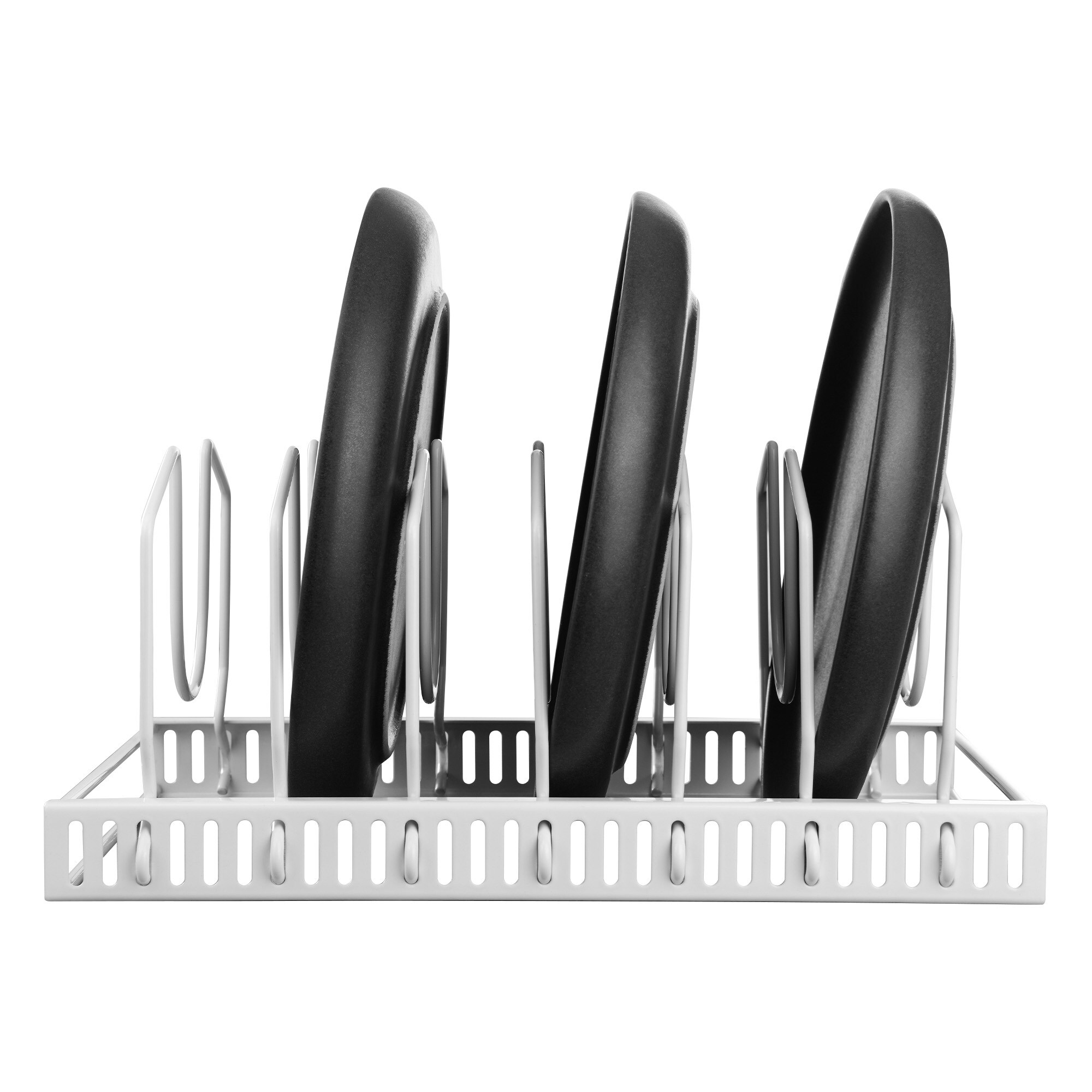 GR&Auml;WE Deckel- und Tellerhalter, 6 Nischen Wei&szlig; - Bild 1