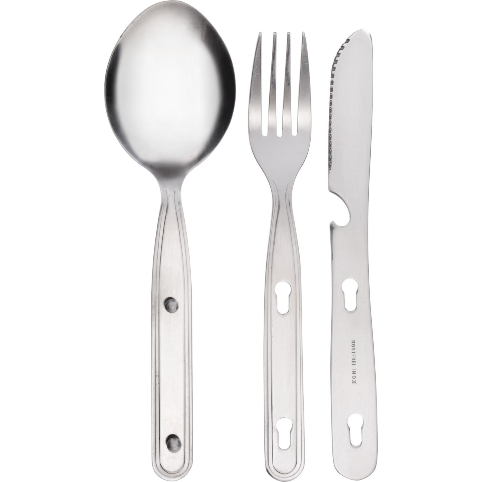 GR&Auml;WE Campingbesteck / Outdoorbesteck 3-teilig - Bild 1