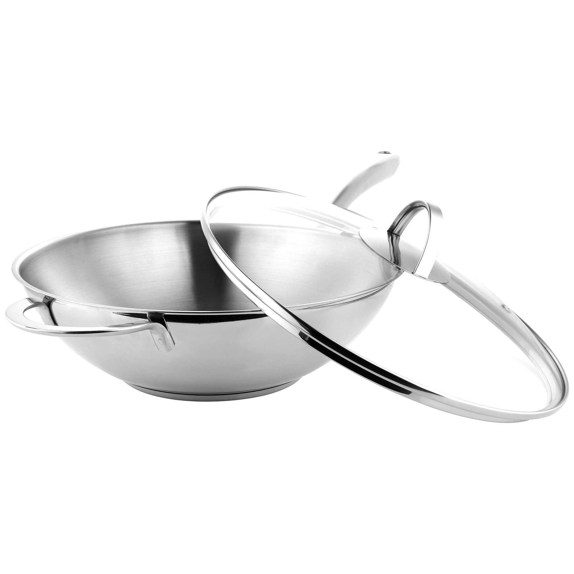 GR&Auml;WE Wokpfanne &Oslash; 28 cm, mit Glas-Deckel Alu-Line - Bild 1