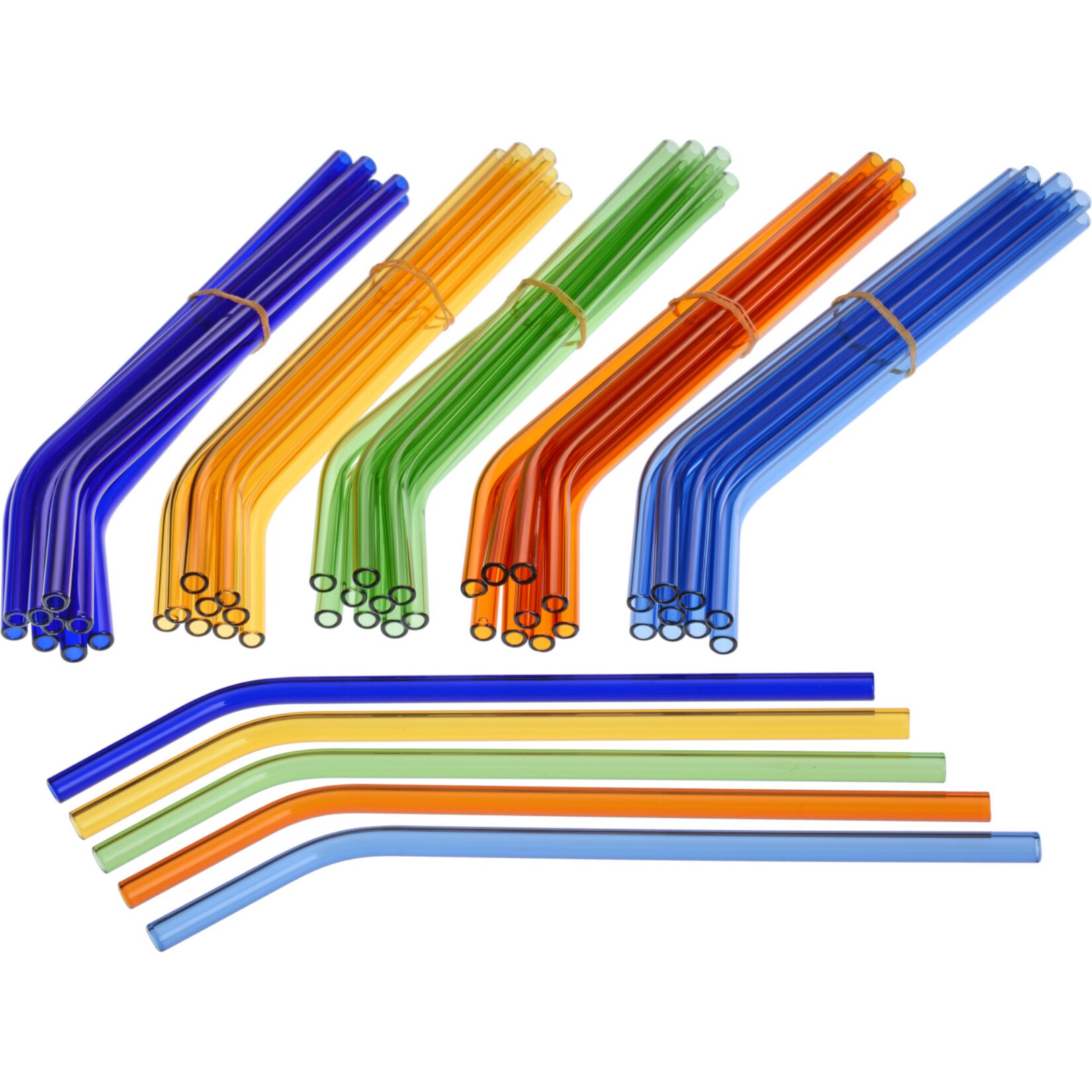 GR&Auml;WE Trinkhalme 50 St&uuml;ck, Hartglas - Bild 1