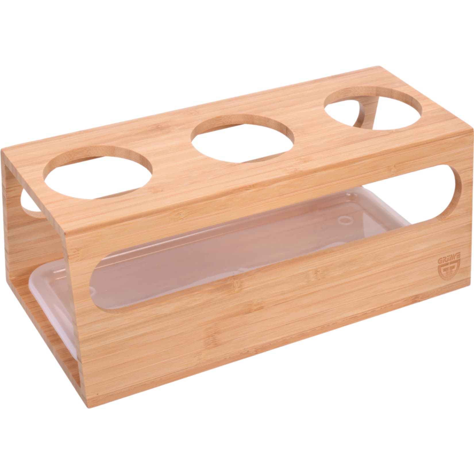 GR&Auml;WE Bambushalter f&uuml;r 3 Sodastream-Flaschen - Bild 1