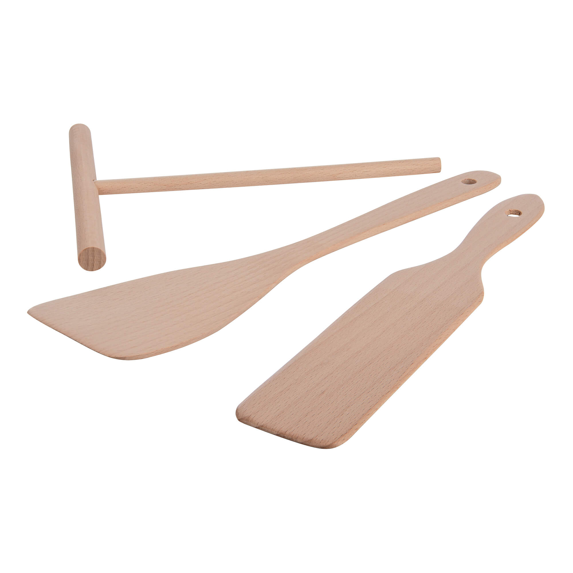GR&Auml;WE Cr&ecirc;pes Zubeh&ouml;r Holz-Set, 3-teilig Zubeh&ouml;r f&uuml;r Cr&ecirc;pes - Bild 1