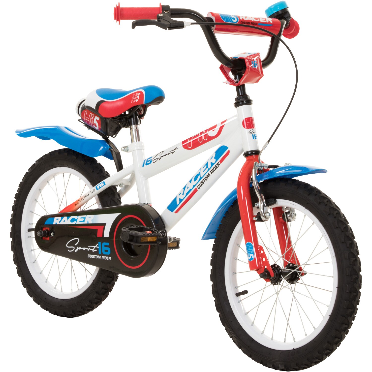 Hi5 Racer Kinderfahrrad 16 Zoll ab 4 Jahre Fahrrad f&uuml;r M&auml;dchen und Jungen 105 - 120 cm - Bild 1