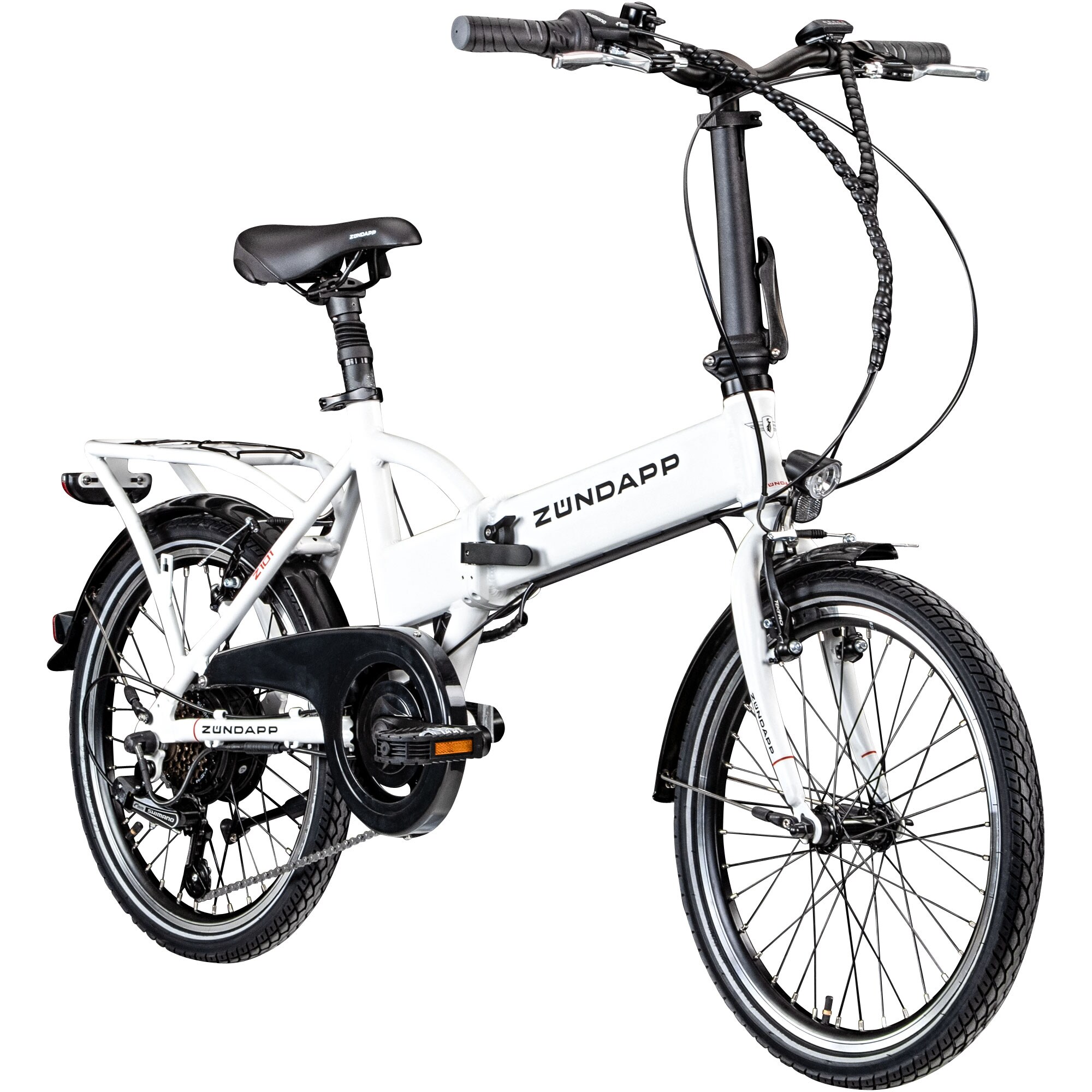 Z&uuml;ndapp Z101 20 Zoll Elektro Klapprad f&uuml;r Erwachsene 150 - 180 cm 6 Gang E Klappfahrrad E Bike Faltrad Pedelec StVZO - Bild 1